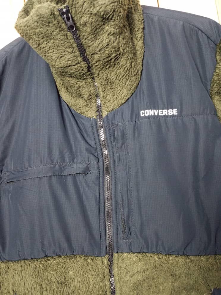 Converse × Vintage Vintage Converse Fleece Jacket Size US L / EU 52-54 / 3 - 2 Thumbnail