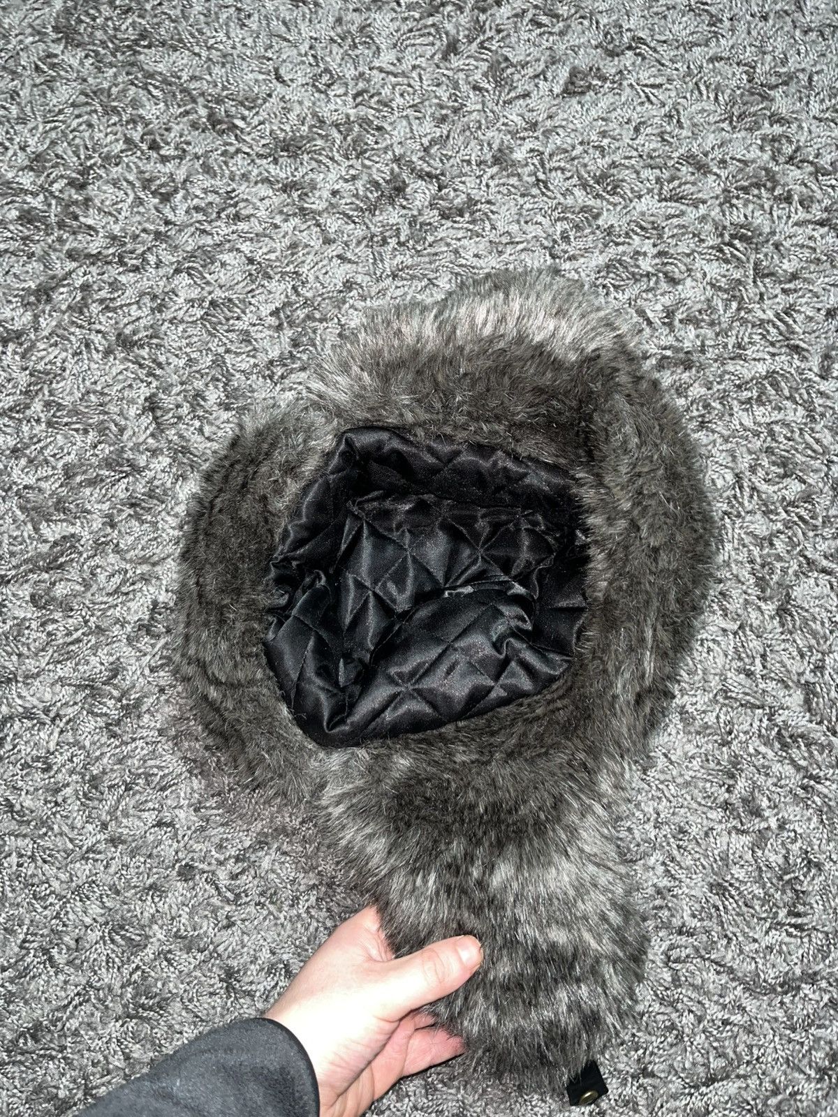 Japanese Brand FUZZY MOHAIR Y2K FAUX USHANKA HAT Size ONE SIZE - 4 Thumbnail