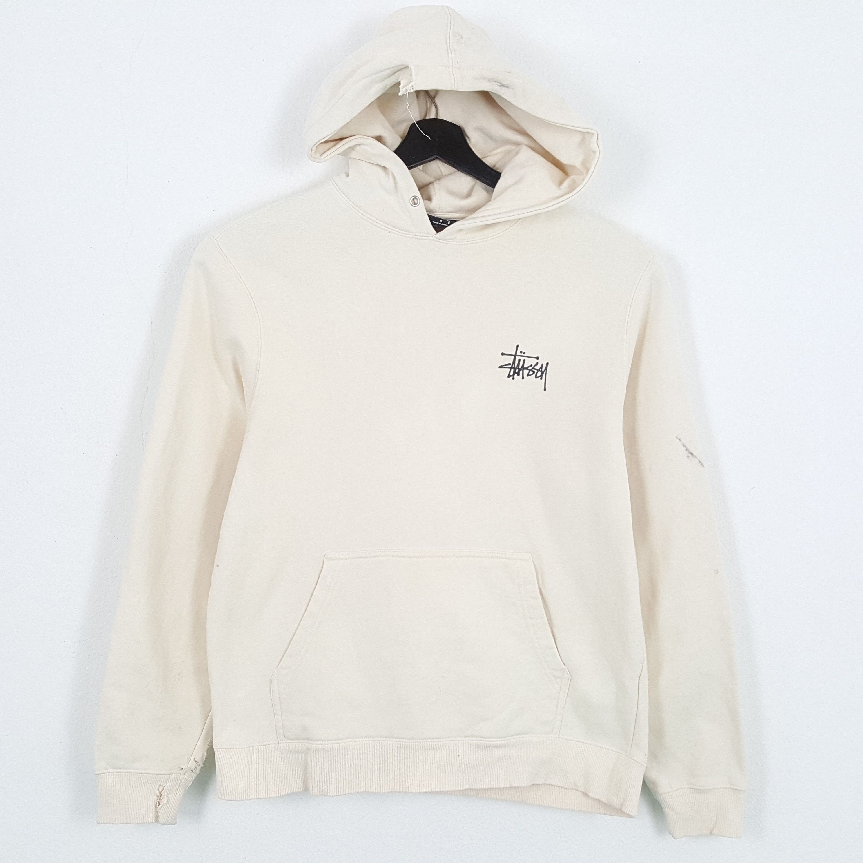 STUSSY Streetwear Style Custom Art Hoodies Distressed