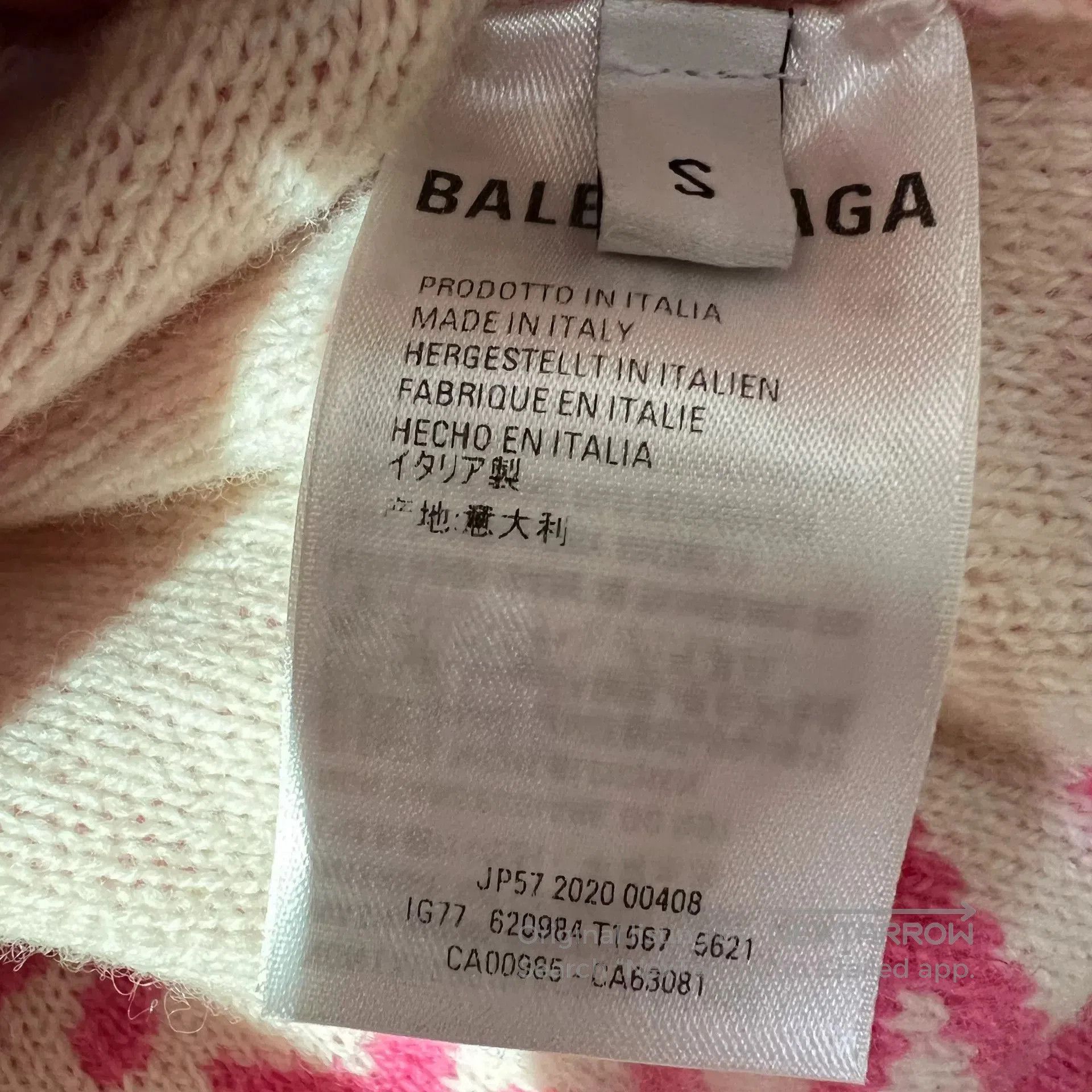 Balenciaga Balenciaga Pink Logo Knit Cardigan. Size S / US 4 / IT 40 - 6 Thumbnail