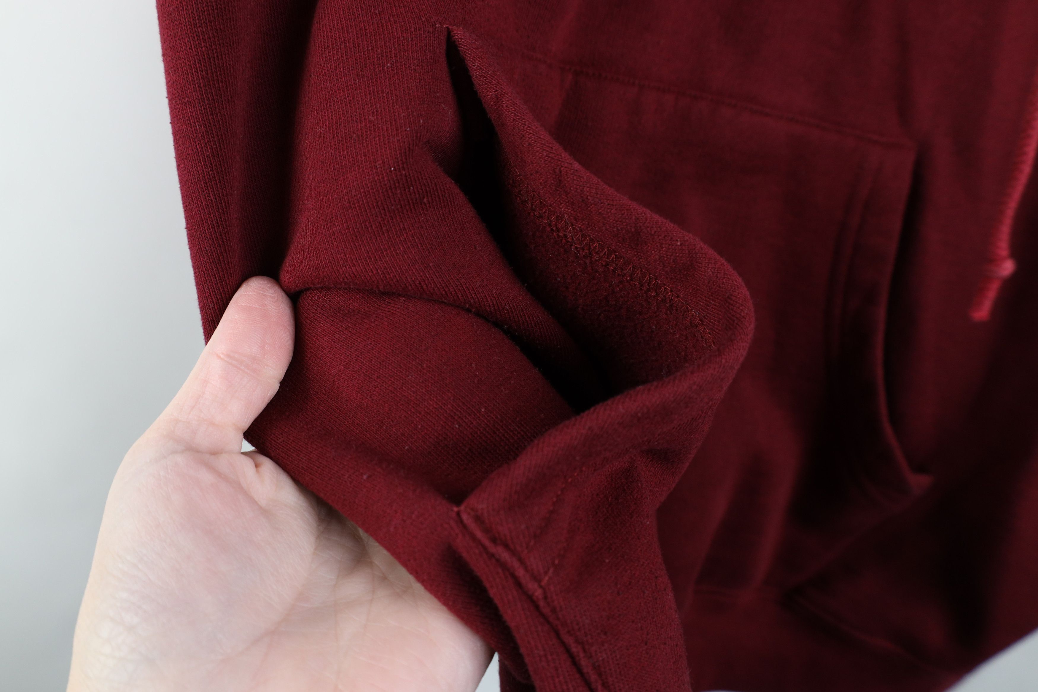 Vintage Vintage 90s Y2K Streetwear Heavyweight Hoodie Sweatshirt Red Size US XL / EU 56 / 4 - 7 Thumbnail