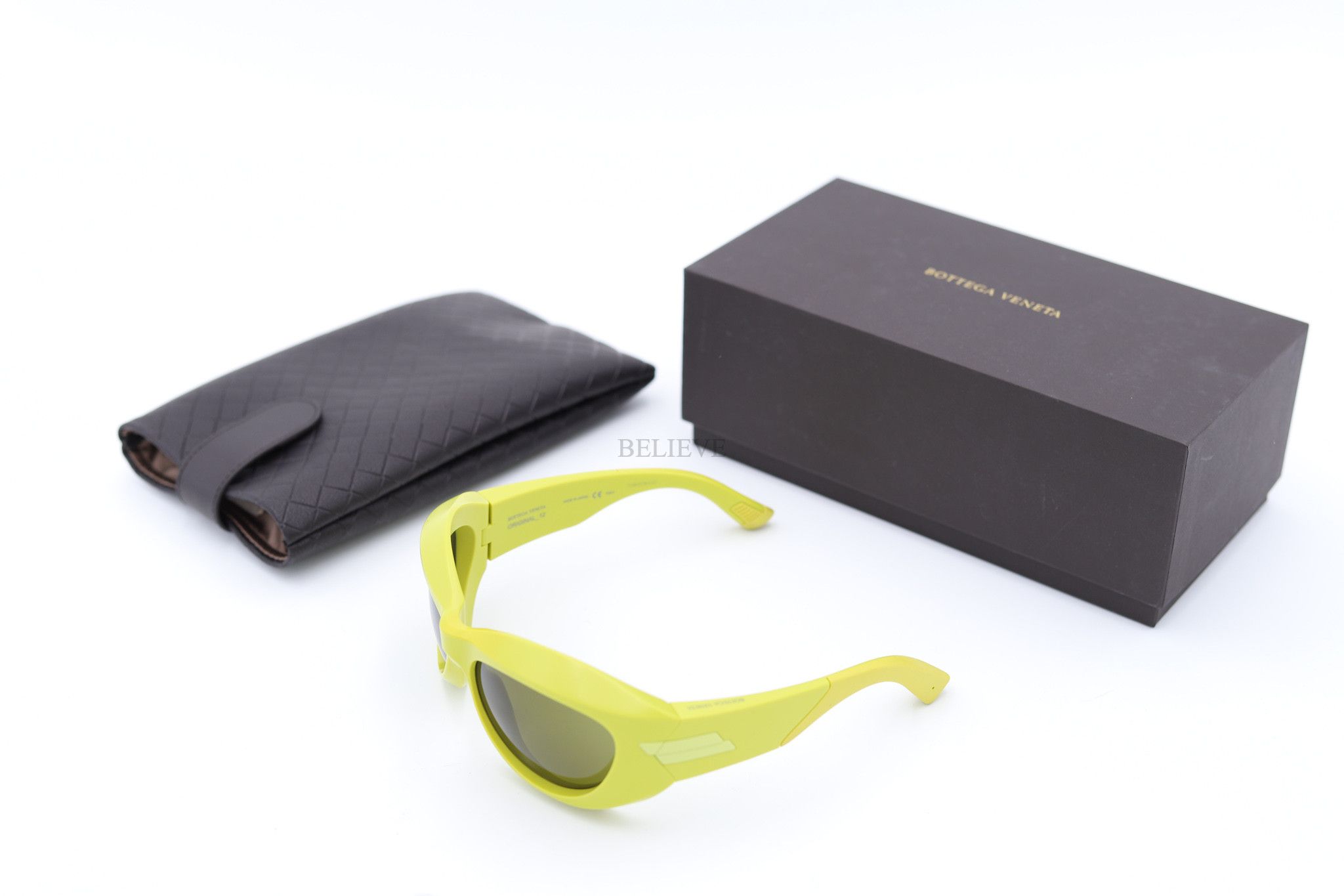 Bottega Veneta BOTTEGA VENETA SUNGLASSES BV1087S 005 GREEN 499 Size ONE SIZE - 7 Thumbnail