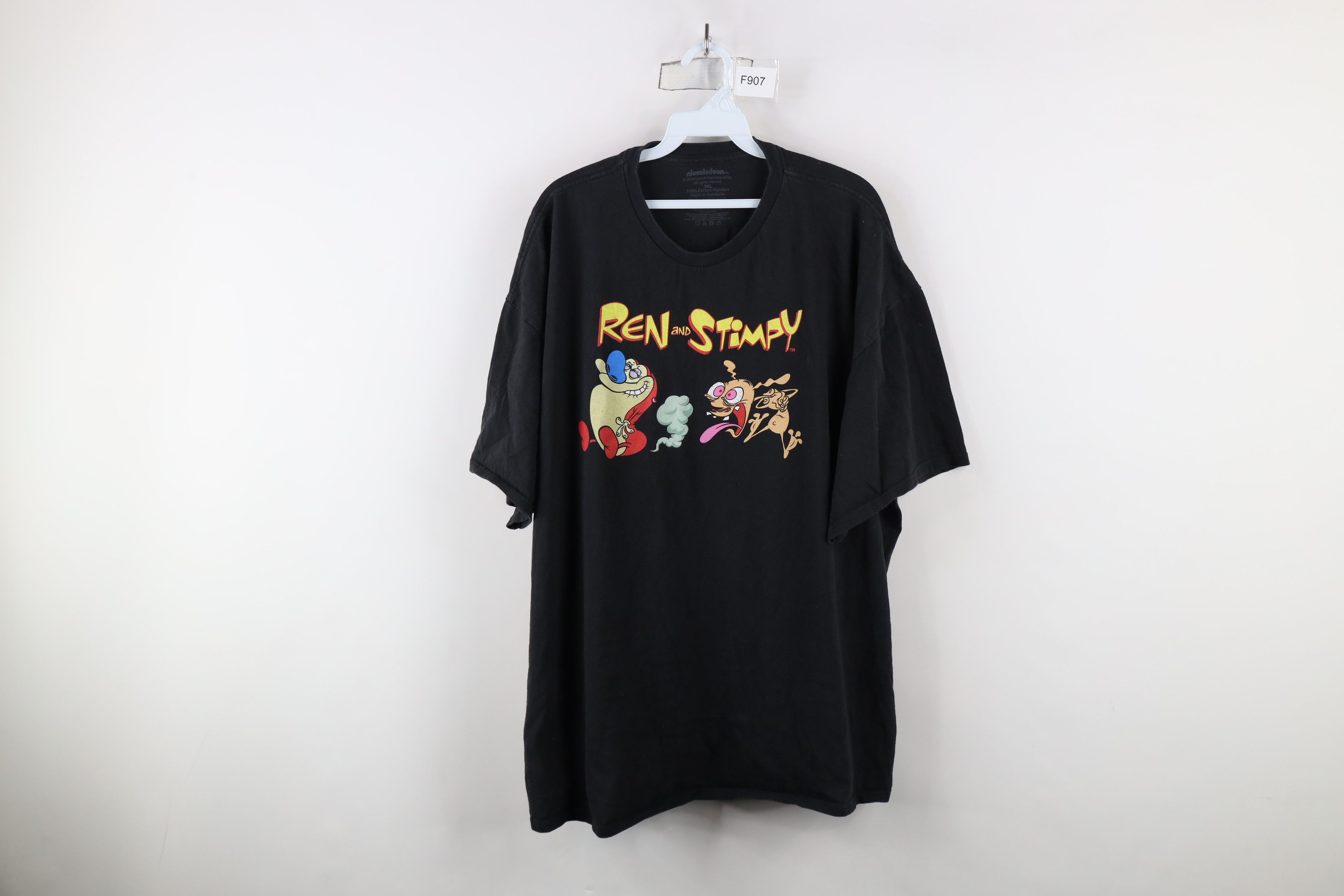 Vintage Retro Y2K Nickelodeon Spell Ren and Stimpy Cartoon T-Shirt Size US XXL / EU 58 / 5 - 1 Thumbnail