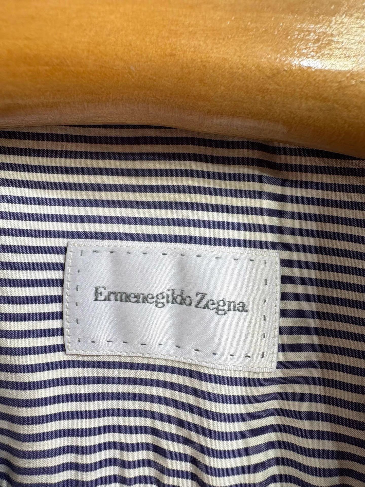 Ermenegildo Zegna Ermenegildo Zegna Striped Long Sleeve Shirt K29 Size US XXS / EU 40 - 3 Thumbnail
