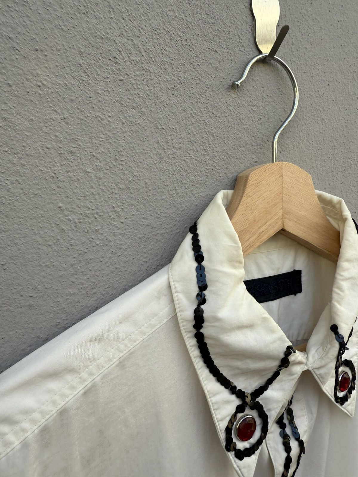 Designer × Japanese Brand 💥Vintage 80s-90s Arrston Volaju KOHSHIN SATOH Designer Shirt Size US XL / EU 56 / 4 - 14 Thumbnail