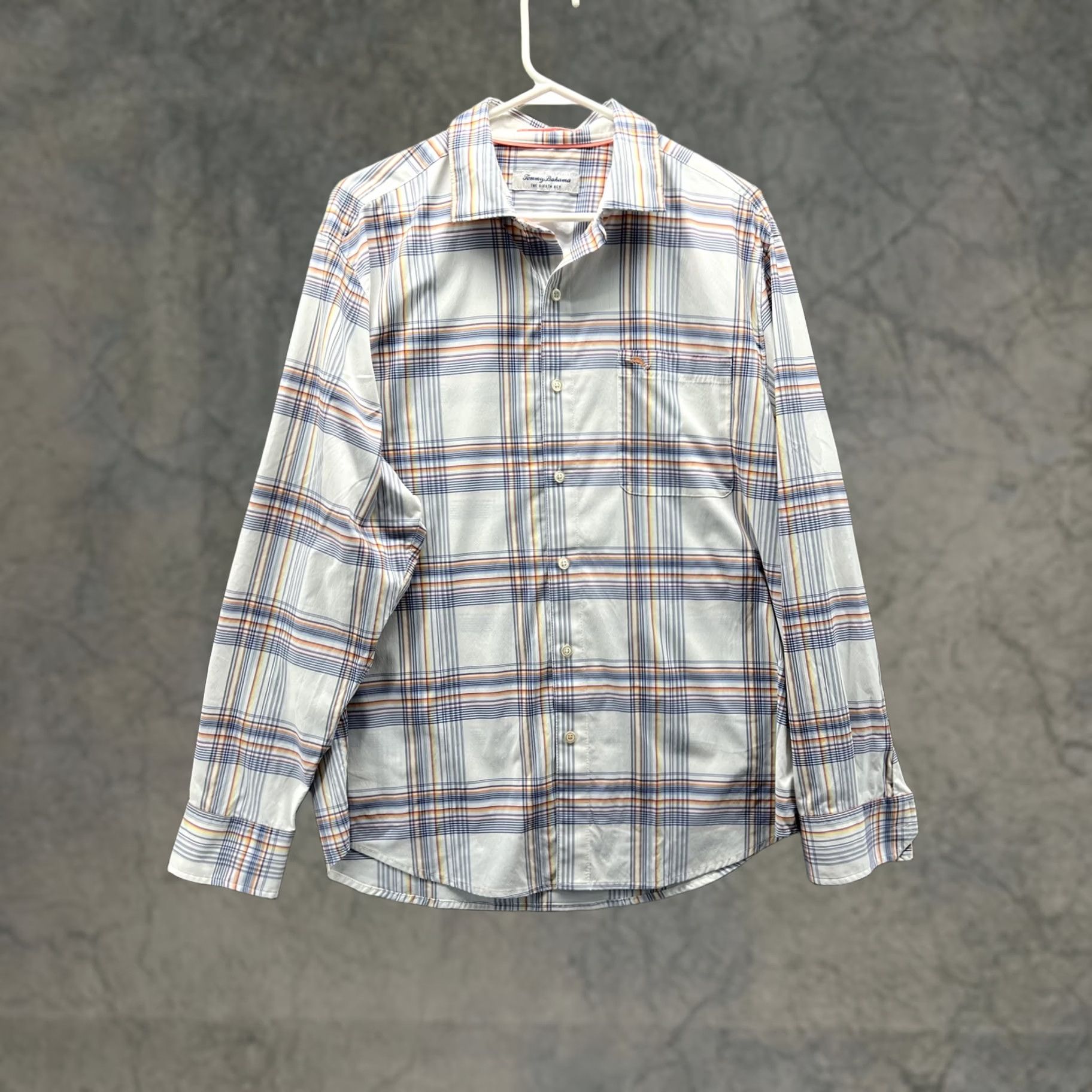 Tommy Bahama Tommy Bahama Shirt Mens M White Plaid Long Sleeve Button Front Casual Woven Size US M / EU 48-50 / 2 - 1 Thumbnail