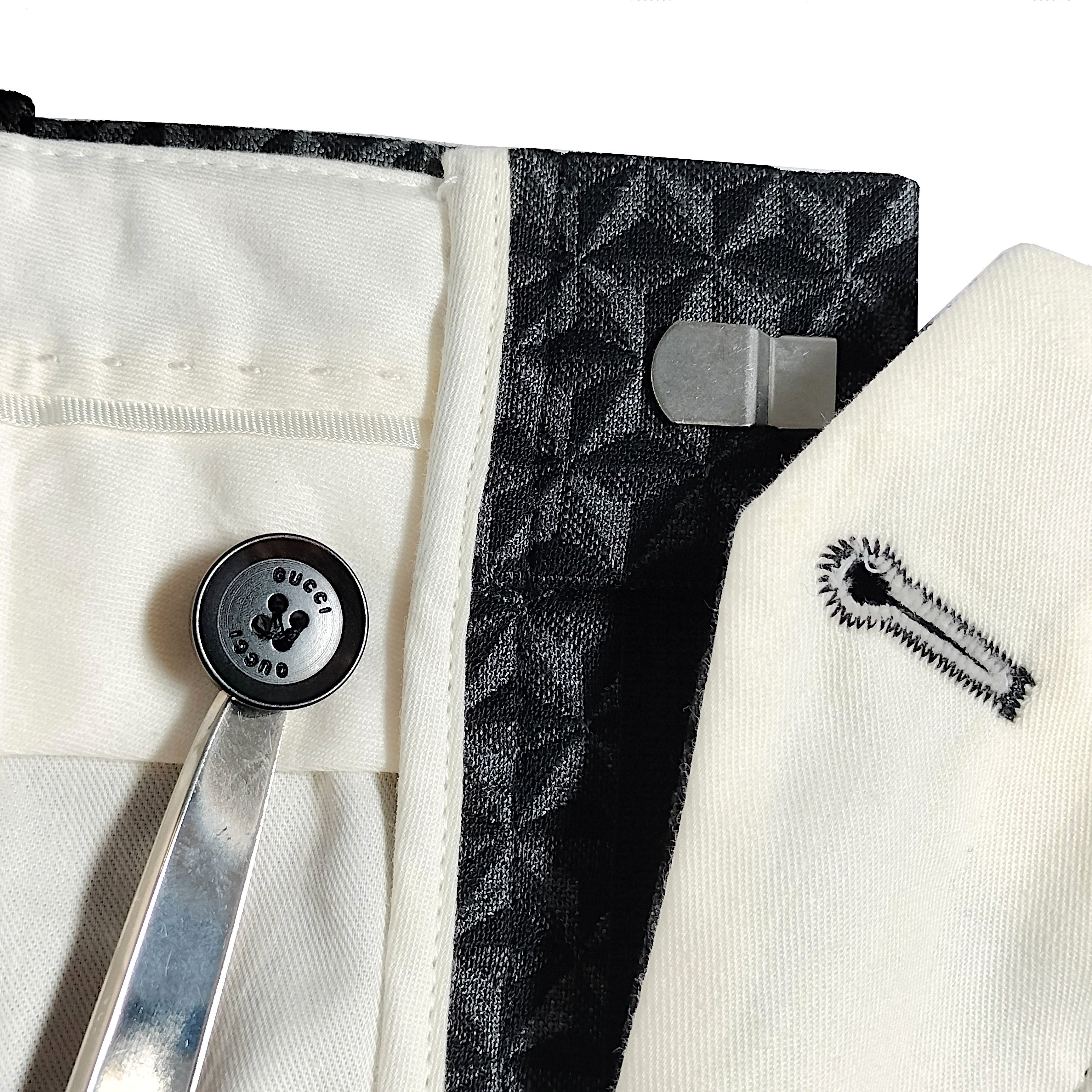 Gucci Authentic Geometric 3D Jacquard Wool-Blend Trousers Size 26" / US 2 / IT 38 - 8 Thumbnail