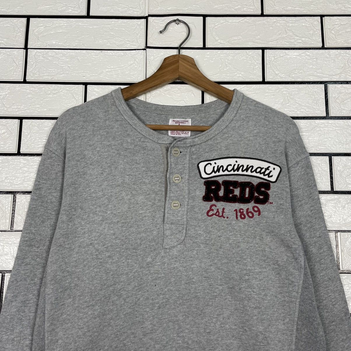 Japanese Brand MLB Cincinnati Reds Sweater Size US M / EU 48-50 / 2 - 2 Thumbnail