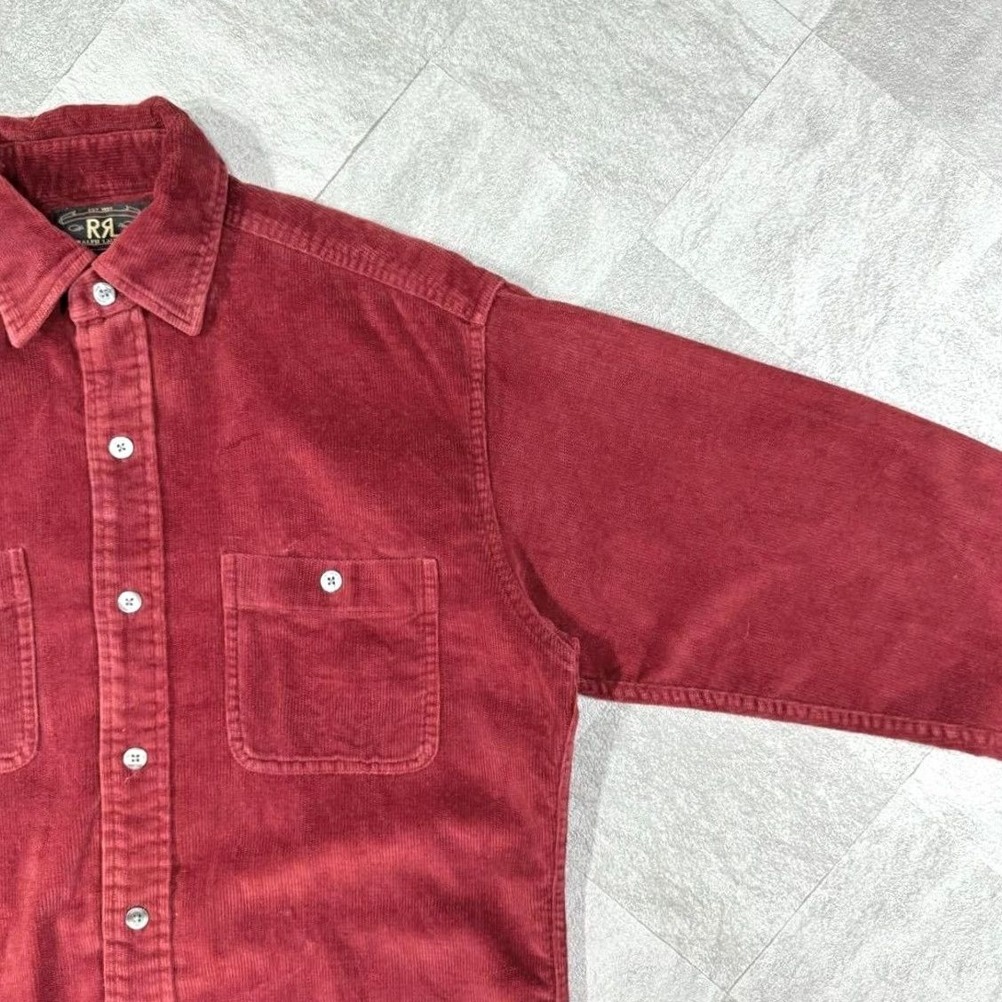Ralph Lauren RRL RALPH LAUREN 90s Red Corduroy Shirt Mens Size XS Casual Tops USED Size US XS / EU 42 / 0 - 5 Thumbnail