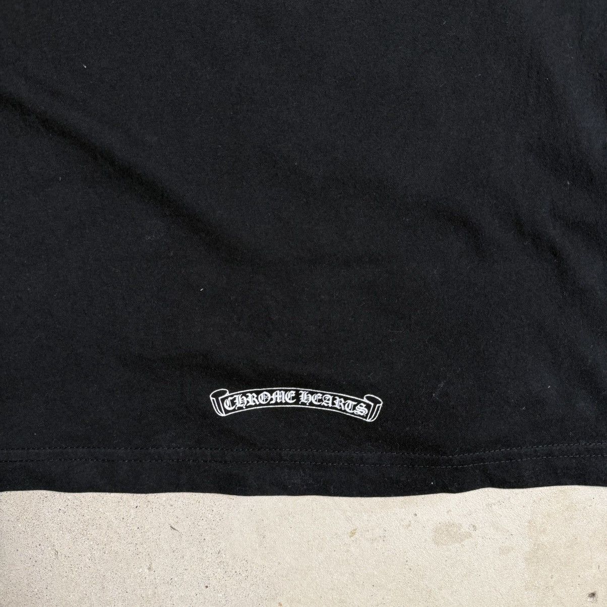 Chrome Hearts Chrome Hearts Gothic Script Neck Logo T Shirt Size US S / EU 44-46 / 1 - 6 Thumbnail