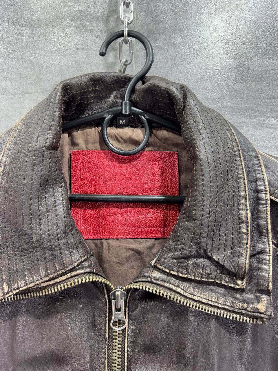 Superdry Crazy True Cycle Rider Baker Superdry Brad Leather Jacket Size US M / EU 48-50 / 2 - 2 Thumbnail