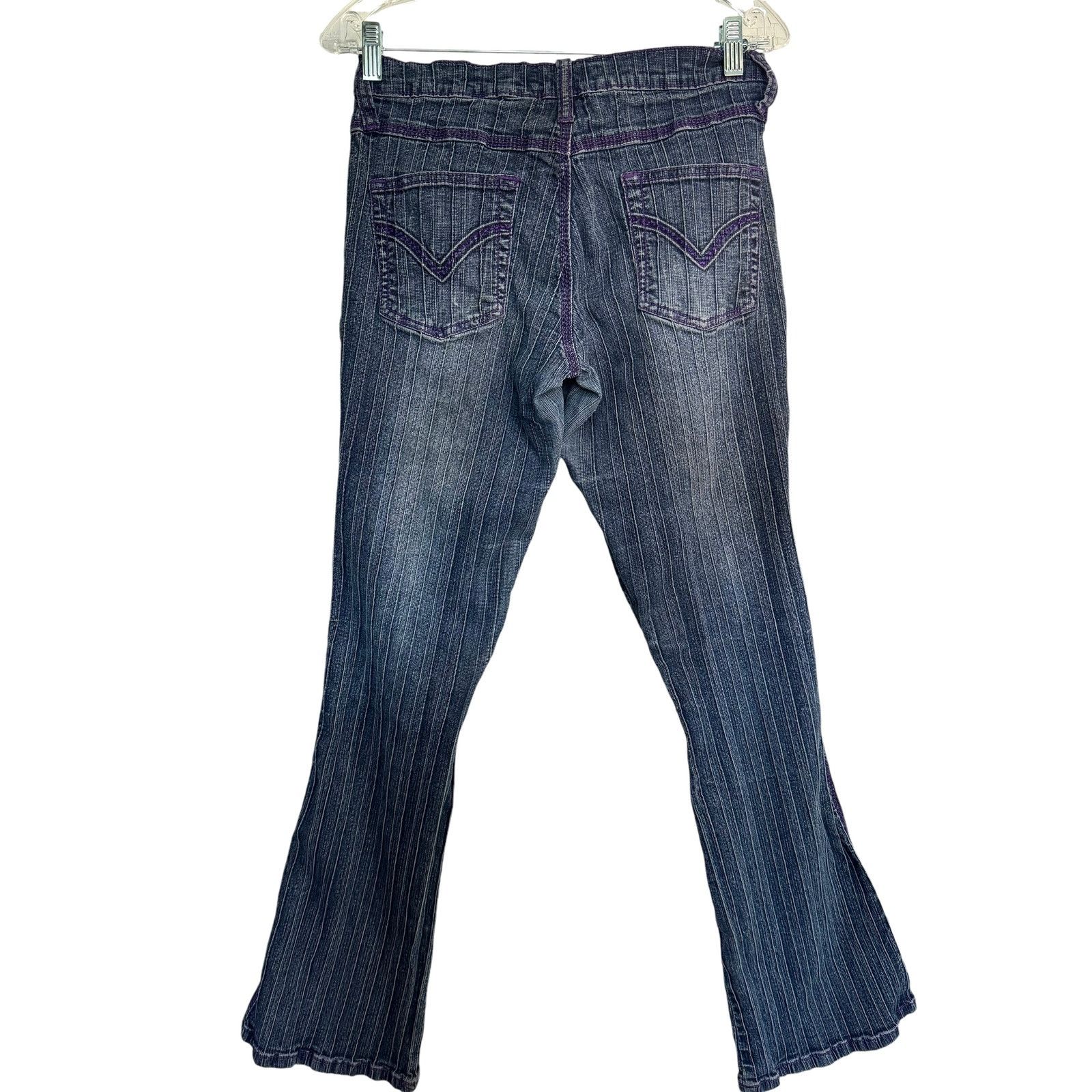 Vintage Y2K Flare Jeans Vintage streetwear Juniors size 11 Size 30" / US 8 / IT 44 - 7 Thumbnail