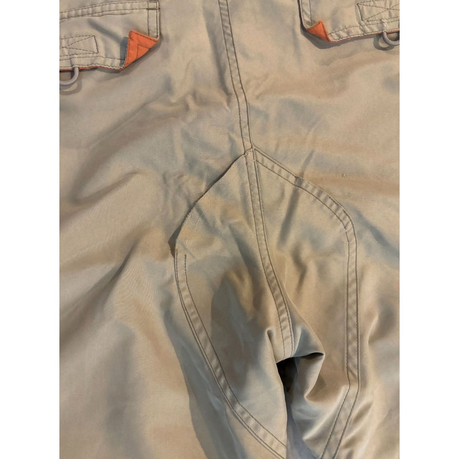 Gap GAP Mens XS Beige Cargo Pants Cargo Pocket Vintage 90s Straight Front Regular Leg Style Pants Shirts? Size US 27 - 6 Thumbnail
