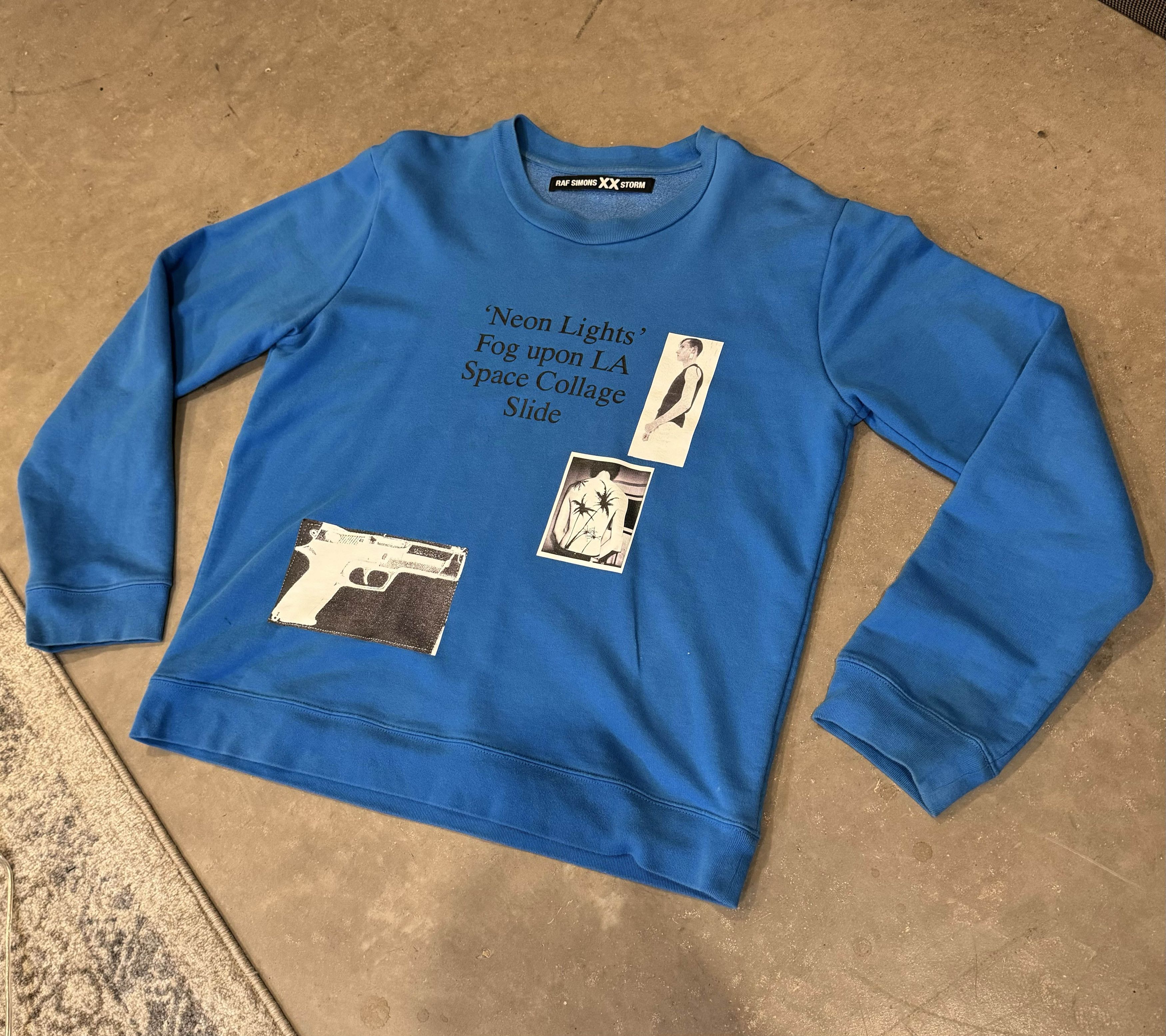 Raf Simons Raf Simons XX Storm Blue Crewneck Size US XL / EU 56 / 4 - 1 Thumbnail
