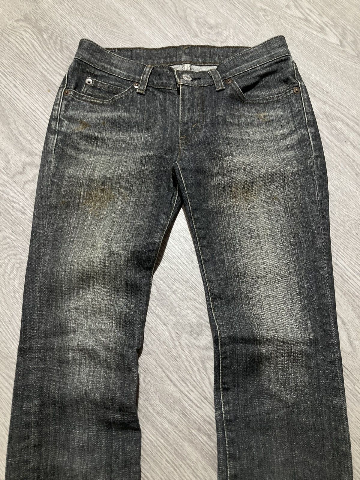 Levi's Vintage Clothing 1990s Vintage Levis Clawmark Denim Pants Hedi Slimane Style Size US 27 - 2 Thumbnail