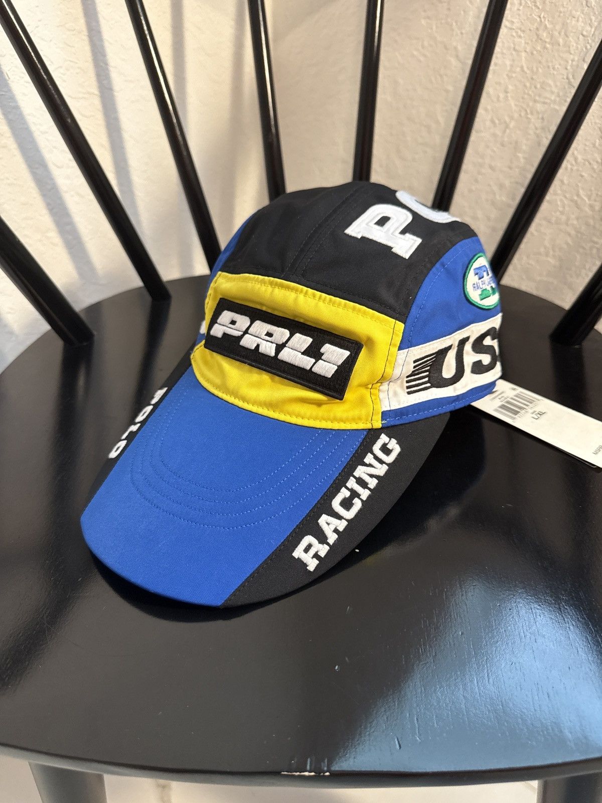 Polo Sport Long-Bill Moto Racing Hat L/XL NWT 5 panel
