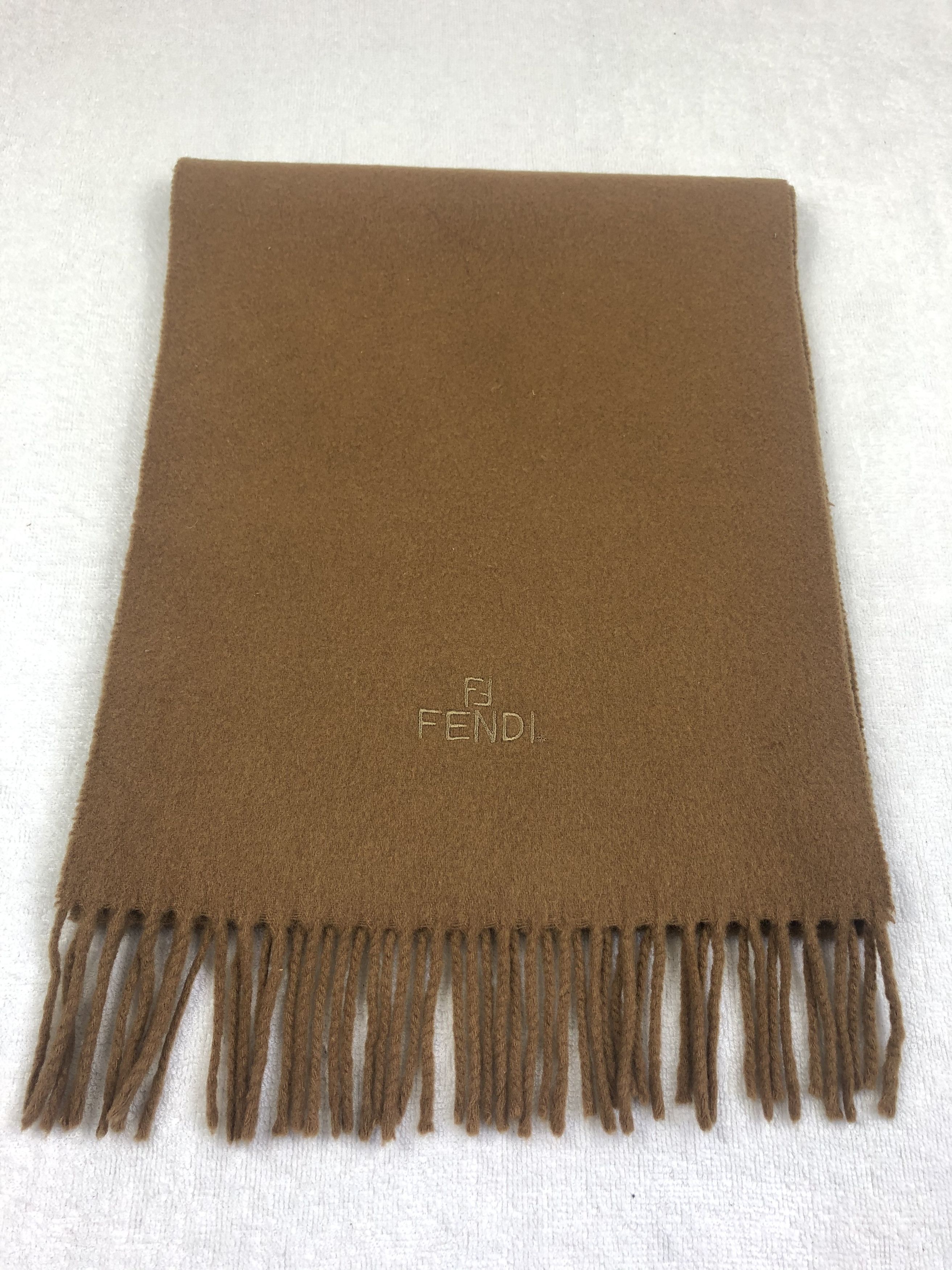 Vintage Fendi Plain Scarf / Muffler / Neckwear Size ONE SIZE - 4 Thumbnail