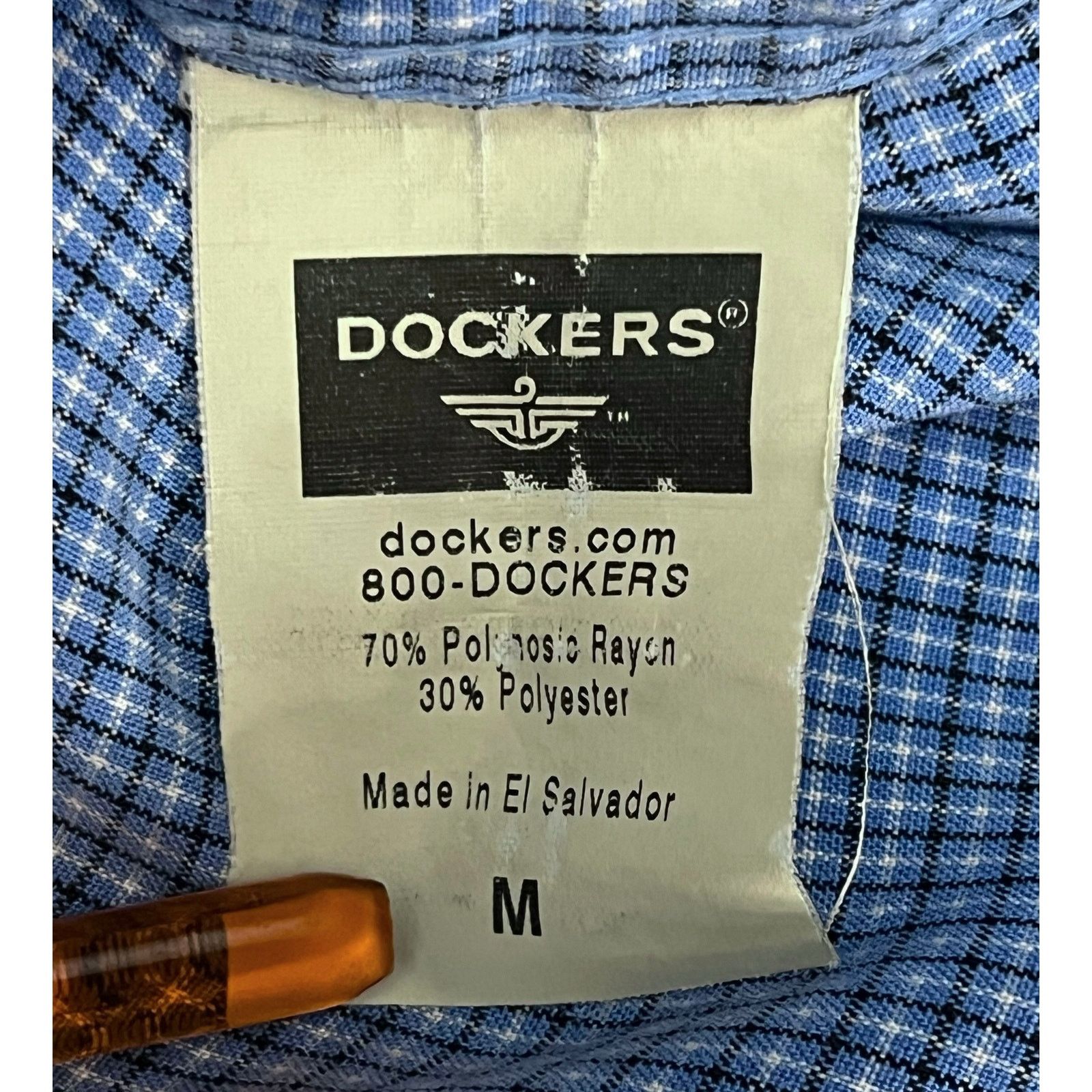 Dockers Dockers Blue Gingham Checker Button Down Shirt Long Sleeve Size US M / EU 48-50 / 2 - 4 Thumbnail