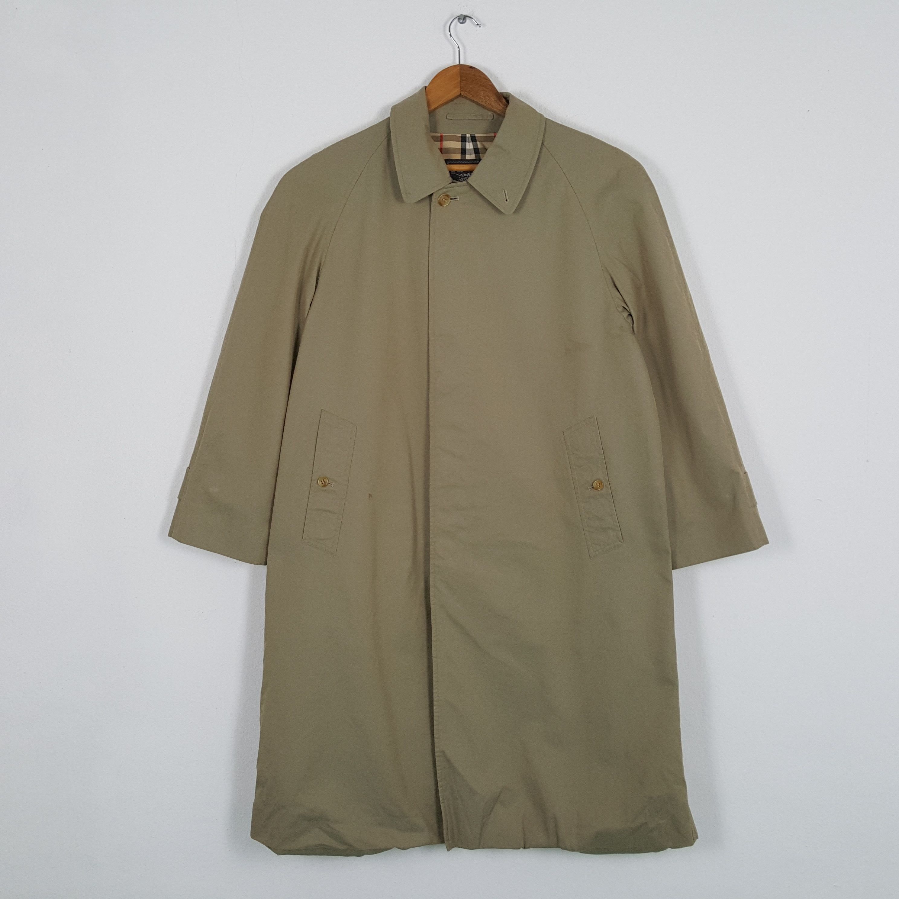 Burberry × Vintage Vintage BURBERRYS Nova Check Design Trench Coat Jacket Size US L / EU 52-54 / 3 - 1 Thumbnail