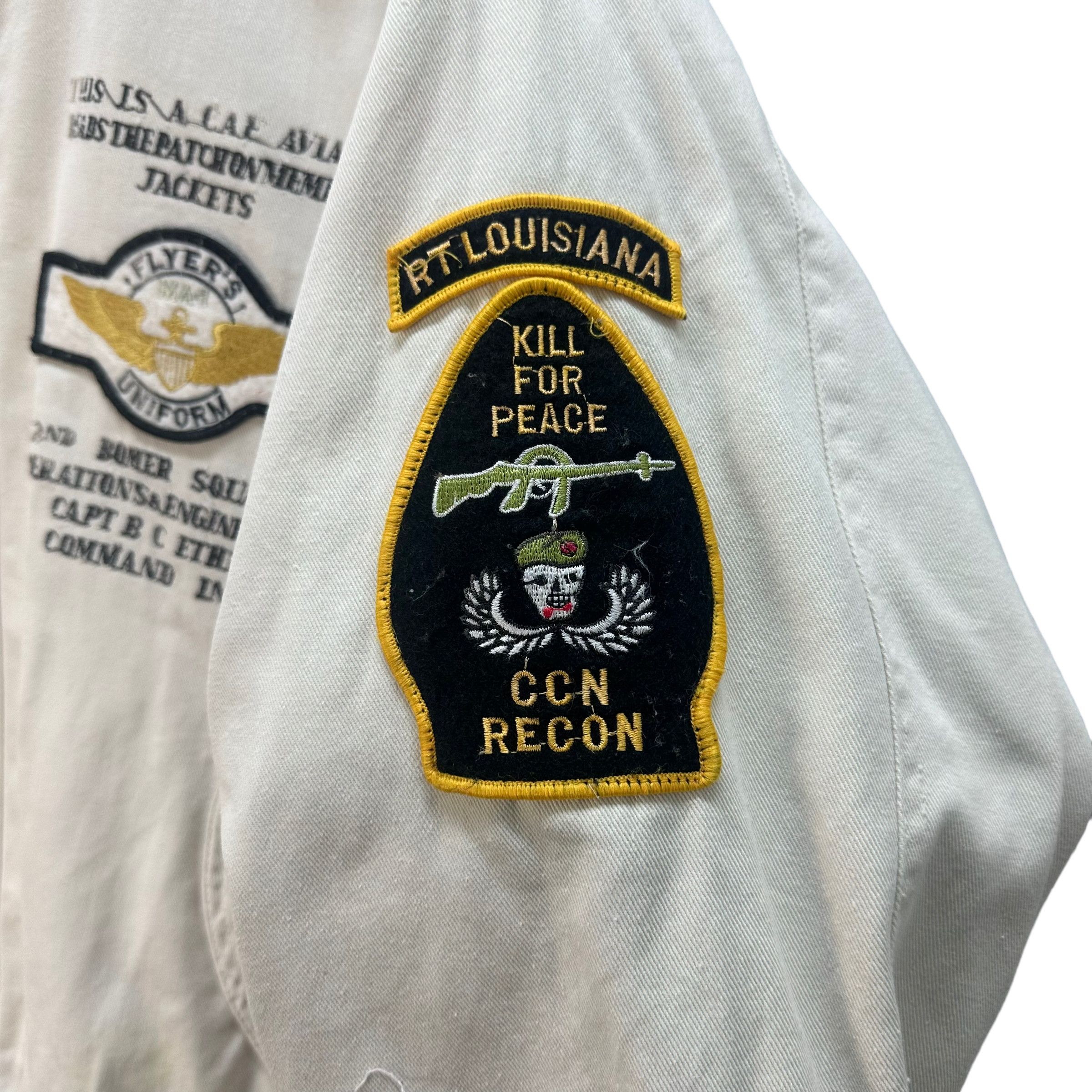 Vintage AVIATOR'S WORLD MAP BOMER SQUADRON BOMBER JACKET #8105-203 Size US L / EU 52-54 / 3 - 8 Thumbnail