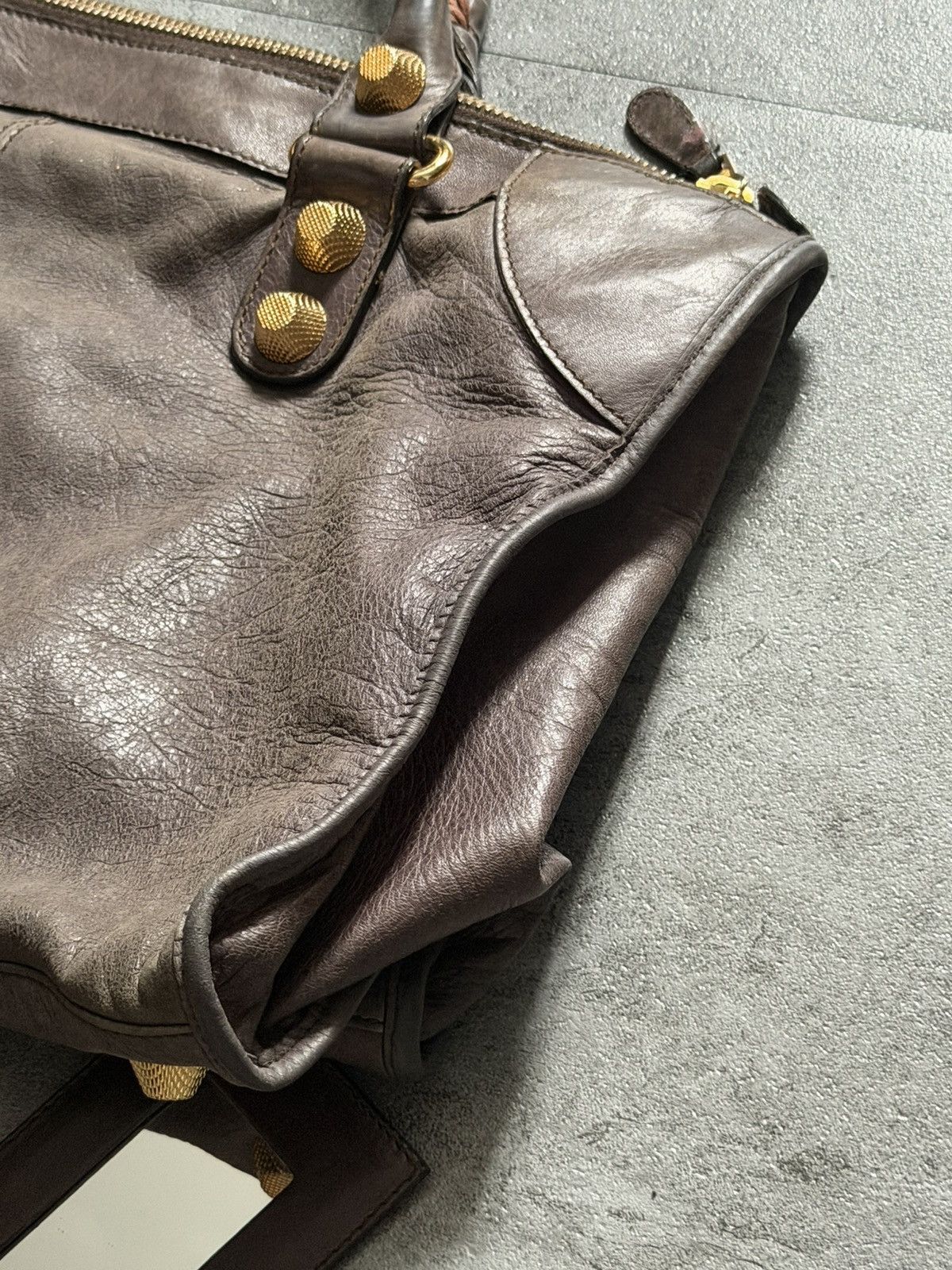 Balenciaga 2000’s Balenciaga Mocha brown Giant 21 Gold Work Bag Size ONE SIZE - 9 Thumbnail