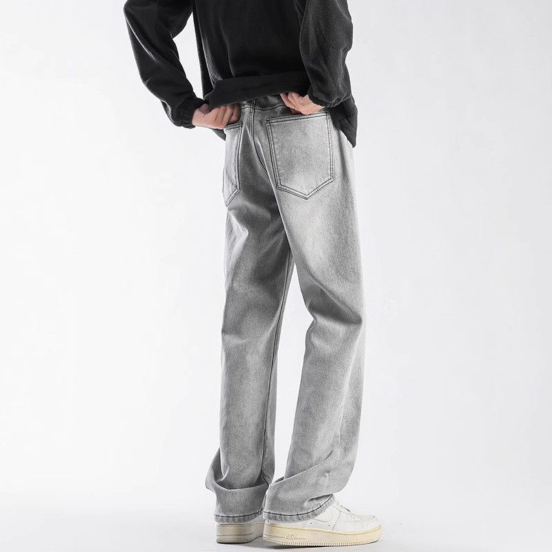 Jean American-style washed gray stretch jeans for men Size US 32 / EU 48 - 4 Thumbnail