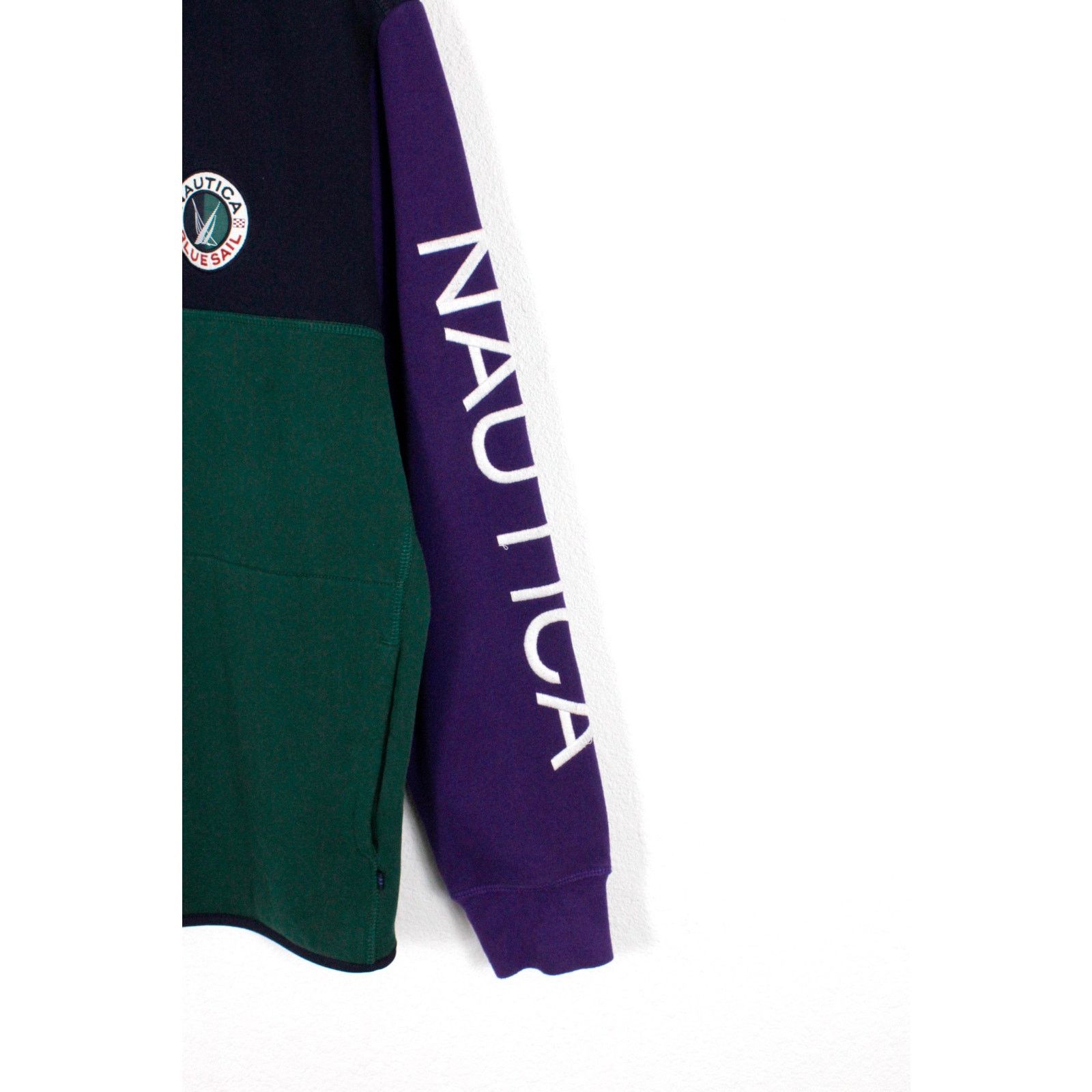 Nautica Nautica Blue Sail Logo Pullover Zip Sweat Y2K Sport Size US L / EU 52-54 / 3 - 2 Thumbnail