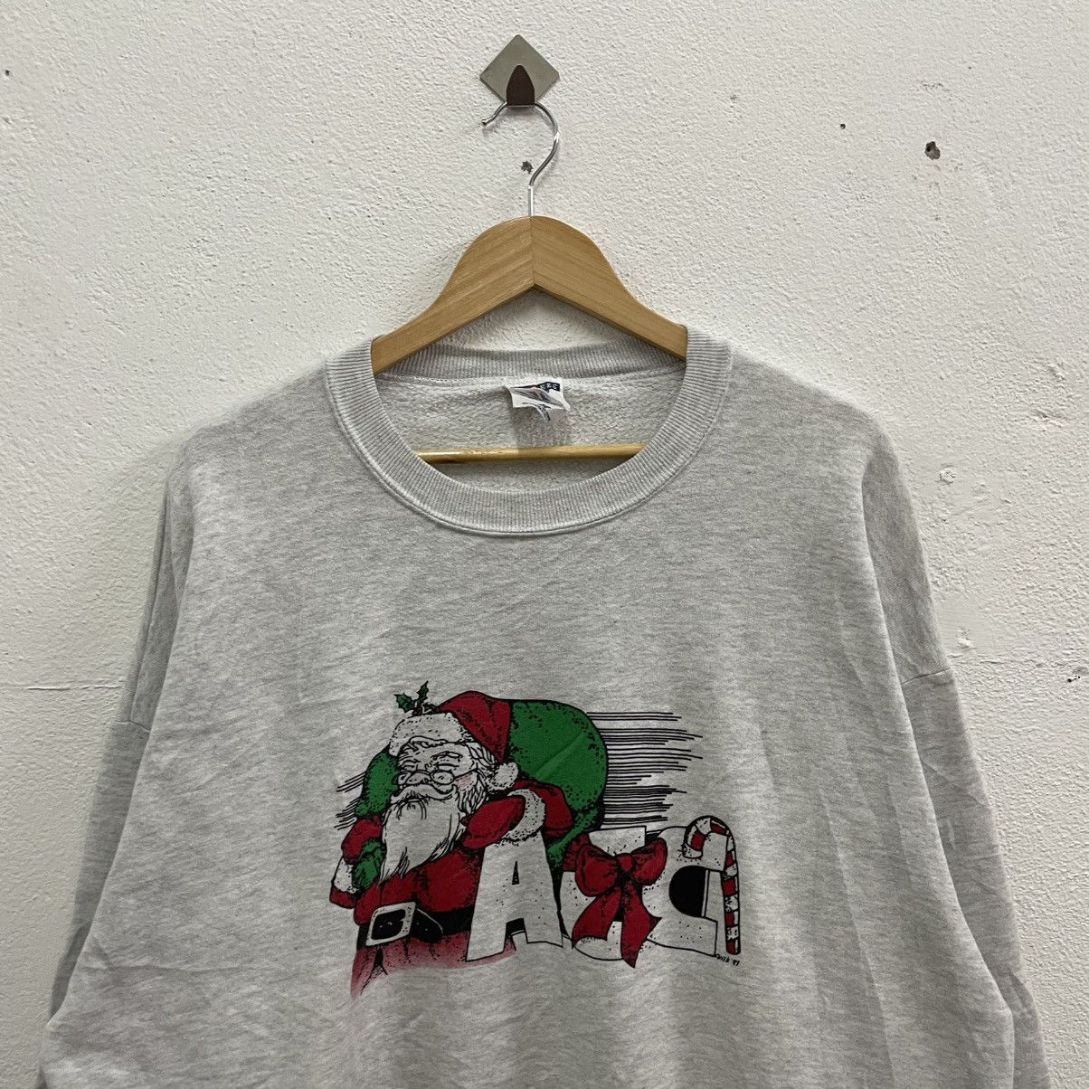 Jerzees × Vintage 🔥Vintage 1997 Jerzees Merry Christmas Sweatshirts Size US XL / EU 56 / 4 - 4 Thumbnail