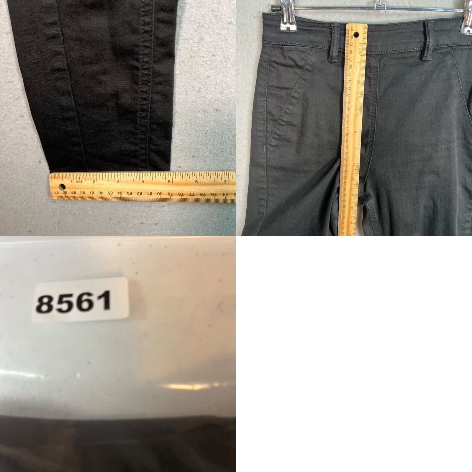 Reiss Reiss Jeans Womens Black Skinny Fit Size 25 Cotton Blend Denim 5-Pocket Stretch Size 42" / US 20 - 8 Thumbnail