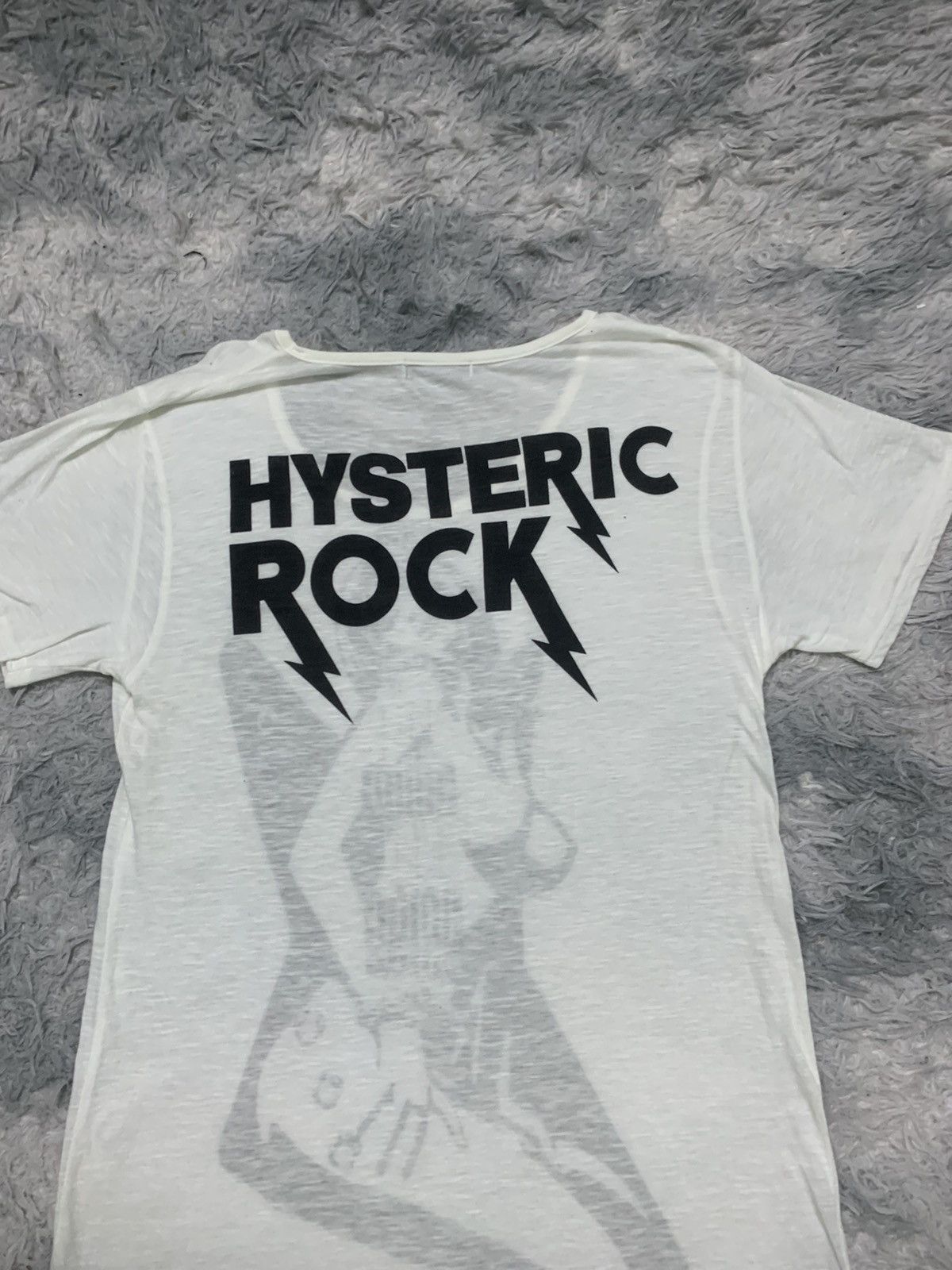 Hysteric Glamour VINTAGE HYSTERIC GLAMOUR ROCK PAPER-THIN T SHIRT Size ONE SIZE - 11 Thumbnail