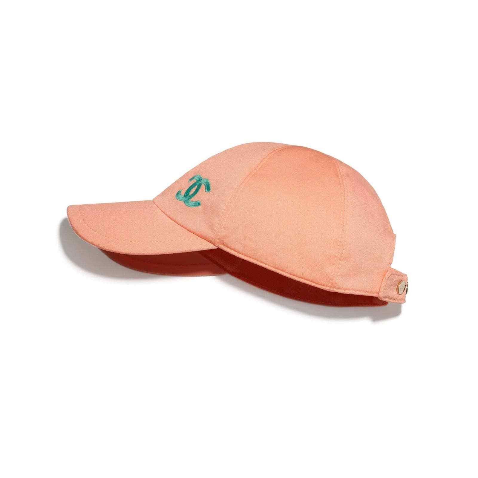Chanel Chanel REV Orange Peach Turquoise Baseball Curved Peak Hat Size ONE SIZE - 2 Thumbnail
