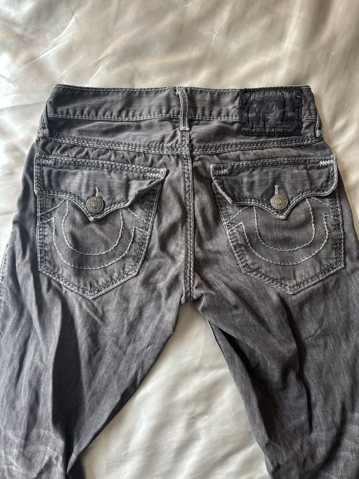 True Religion TRUE RELIGION JEANS - GREY ON GREY - POCKET FLAP Size US 30 / EU 46 - 3 Thumbnail