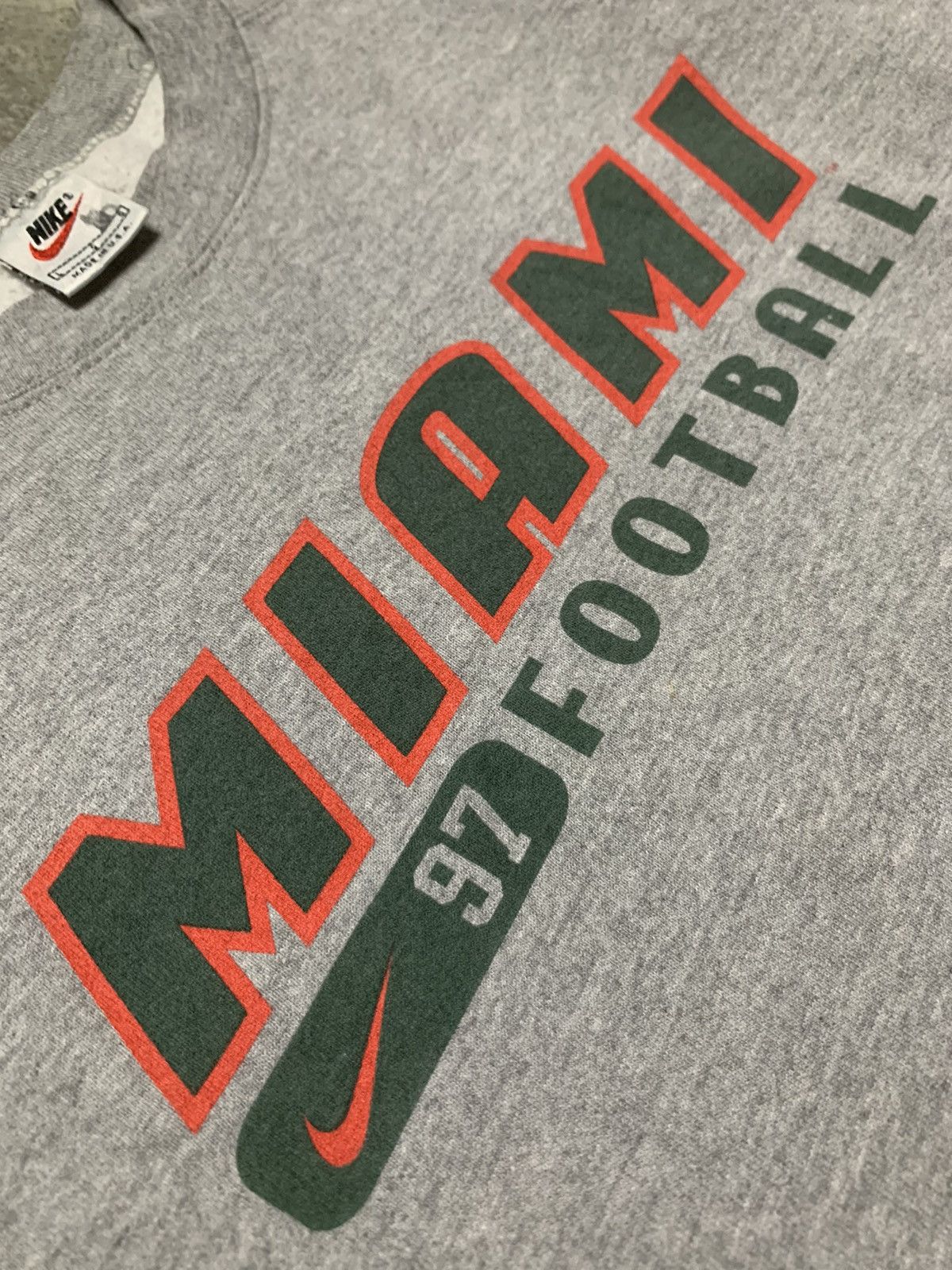 Nike Vintage 90’s Nike Miami Football Crewneck Sweatshirt Size US M / EU 48-50 / 2 - 3 Thumbnail
