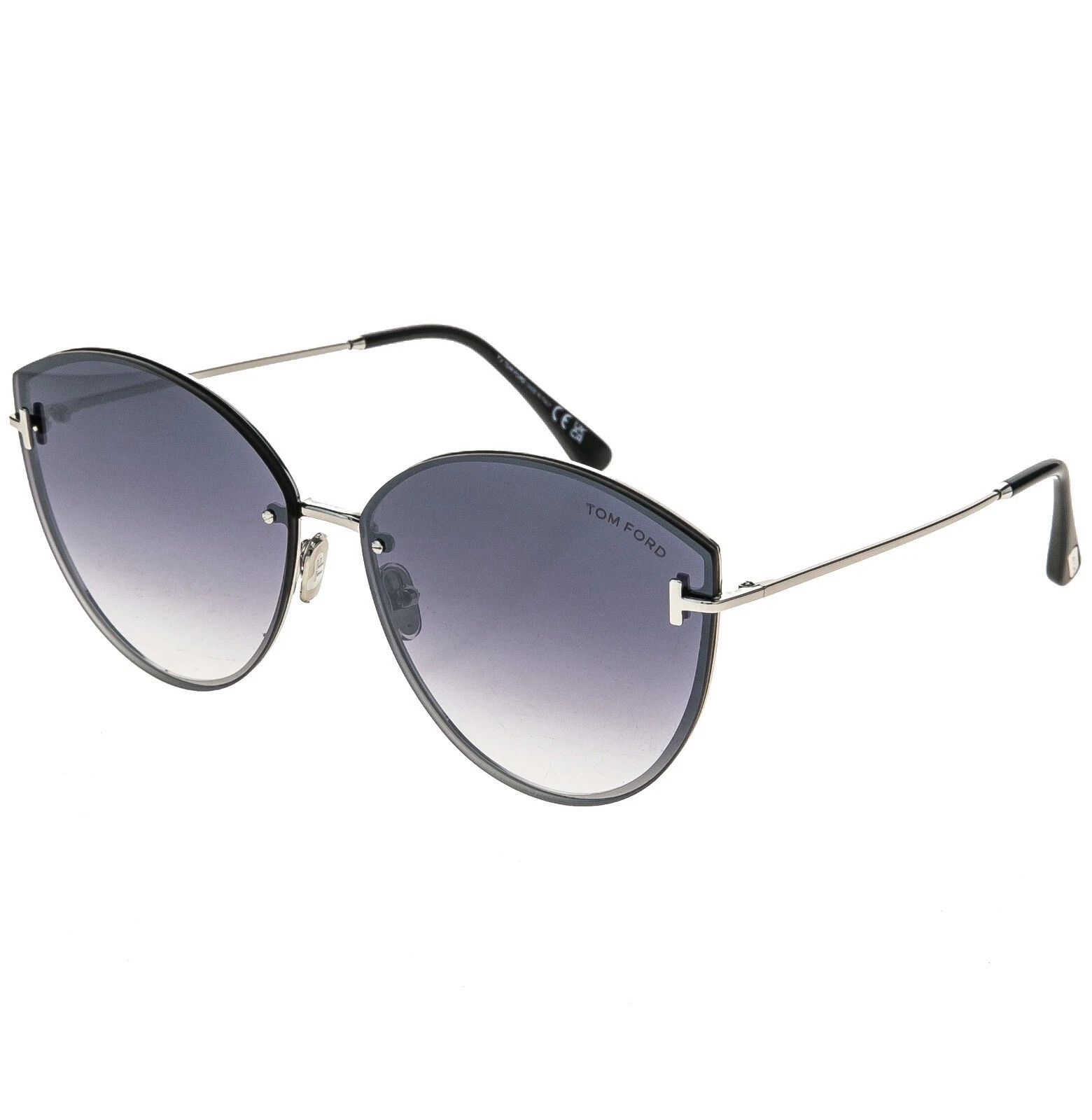 Tom Ford TOM FORD EVANGELINE TF1106 16C Silver Sunglass 1106 FT1106 Size ONE SIZE - 4 Thumbnail