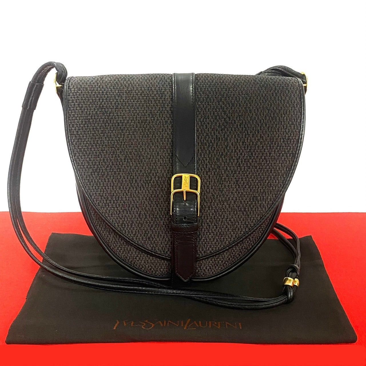 Yves Saint Laurent Yves Saint Laurent Shoulder Bag Black Leather Size ONE SIZE - 1 Thumbnail