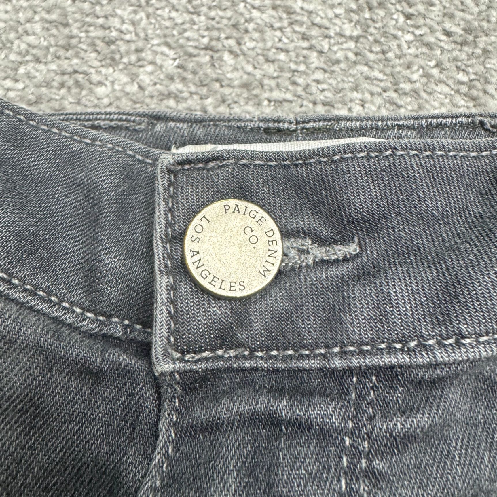 Paige Paige Verdugo Ankle Jeans Women 32 Gray Mid Rise Skinny 28x27 Size 24" / US 00 / IT 34 - 3 Thumbnail