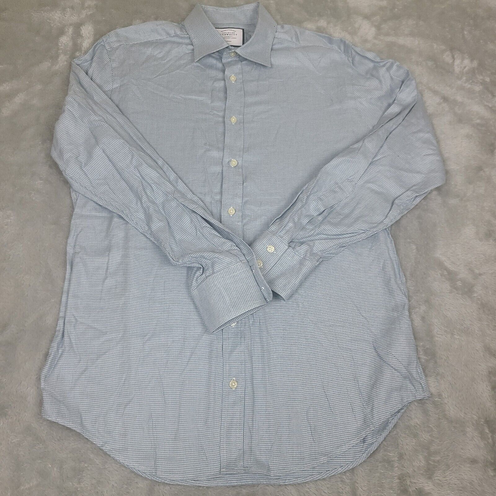 Charles Tyrwhitt Charles Tyrwhitt Dress Shirt Mens 16/34 Slim Fit Button Up Size US XXL / EU 58 / 5 - 1 Thumbnail