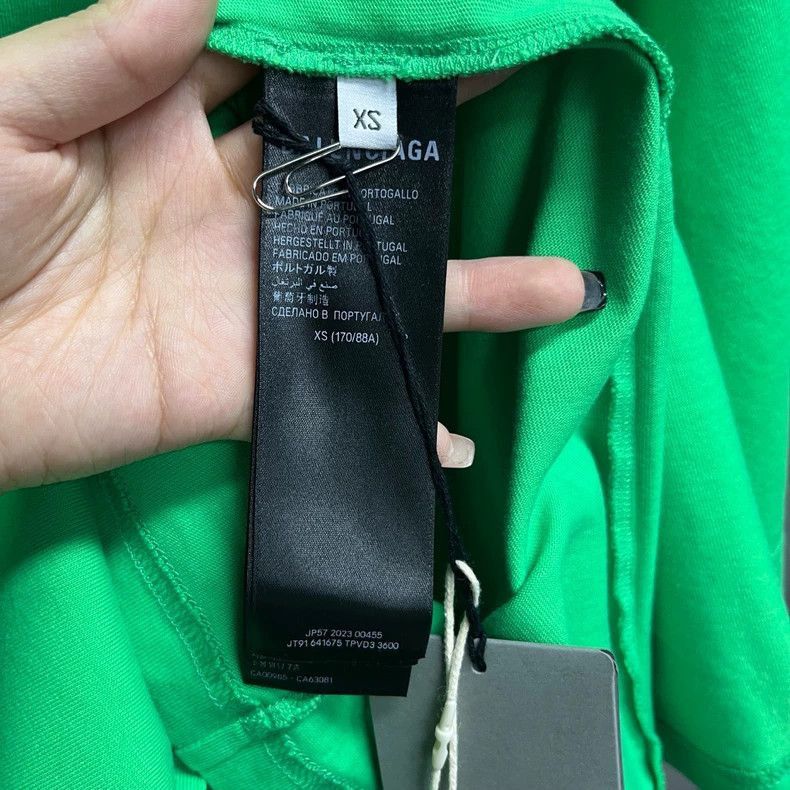Balenciaga Balenciaga Green Logo Short Sleeve T-Shirt-2506 Size US XS / EU 42 / 0 - 3 Thumbnail