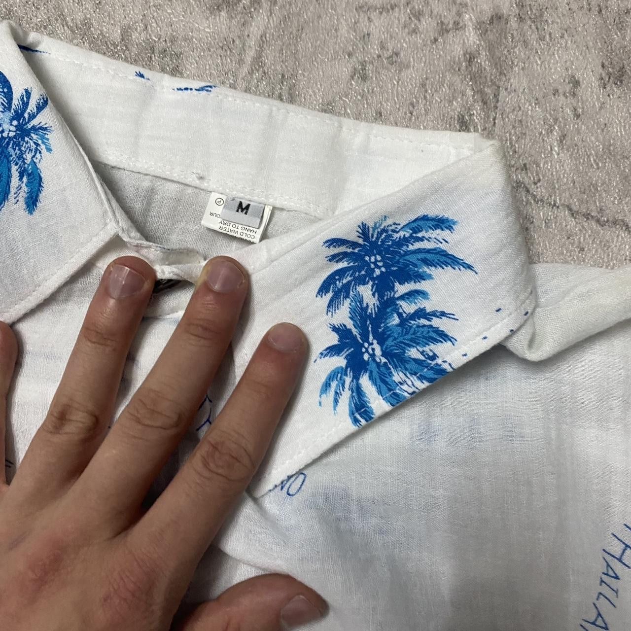 Other White and blue vintage Thai beach shirt #beachvibes Size US M / EU 48-50 / 2 - 3 Thumbnail