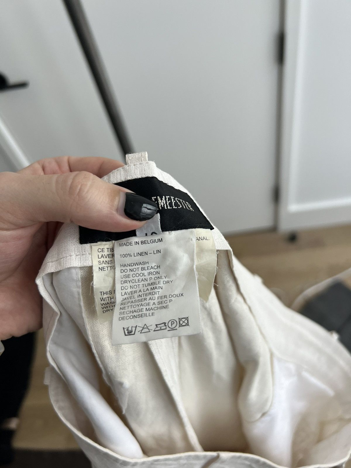 Ann Demeulemeester SS99 Painter's Canvas Trousers Size 28" / US 6 / IT 42 - 8 Thumbnail