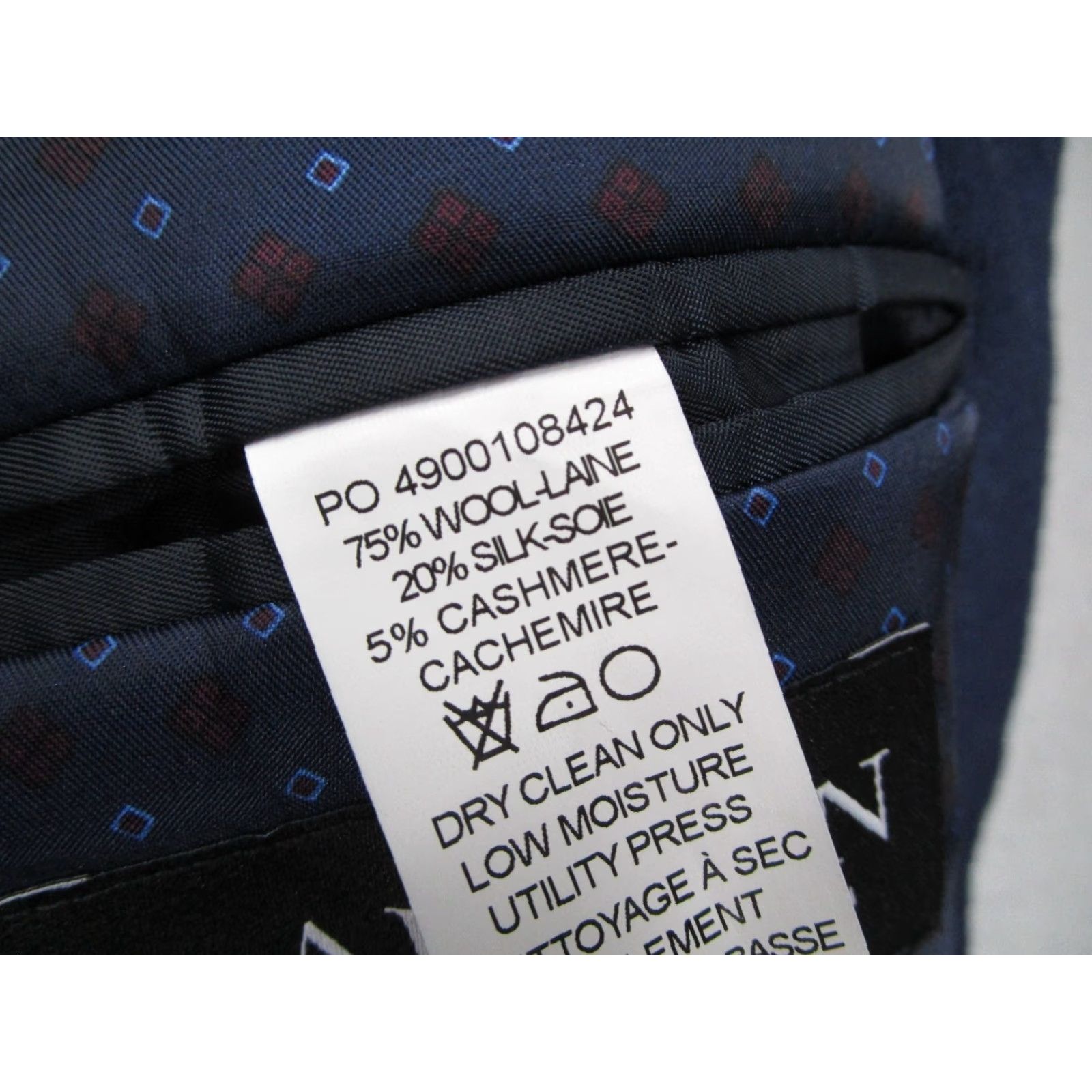 Ralph Lauren Lauren Ralph Lauren Blazer Mens 50 Regular Blue Wool Silk Cashmere Sport Coat Classic Preppy Size 50R - 4 Thumbnail