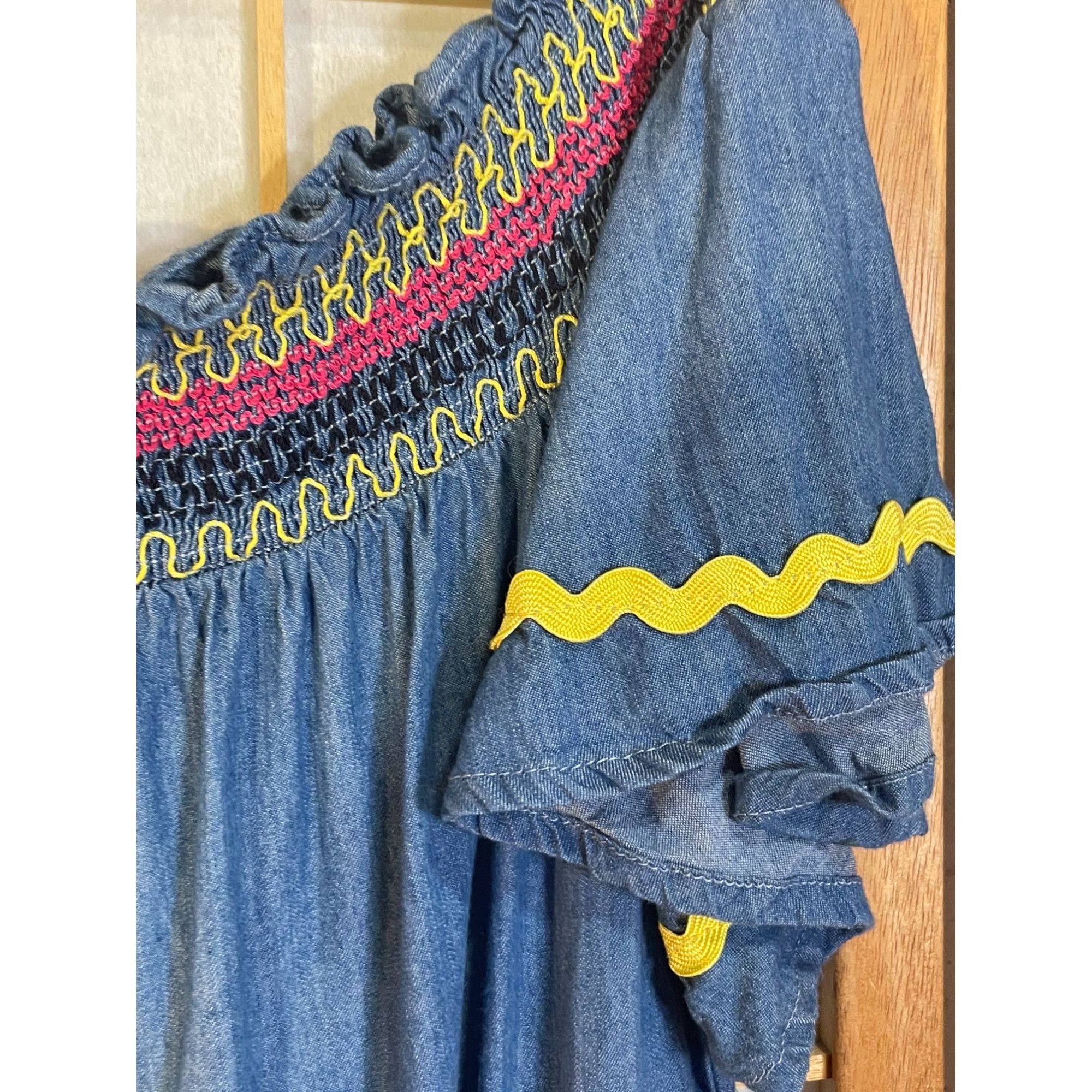 Anthropologie Anthro Flying Tomato Sm Chambray Minidress Size S / US 4 / IT 40 - 3 Thumbnail