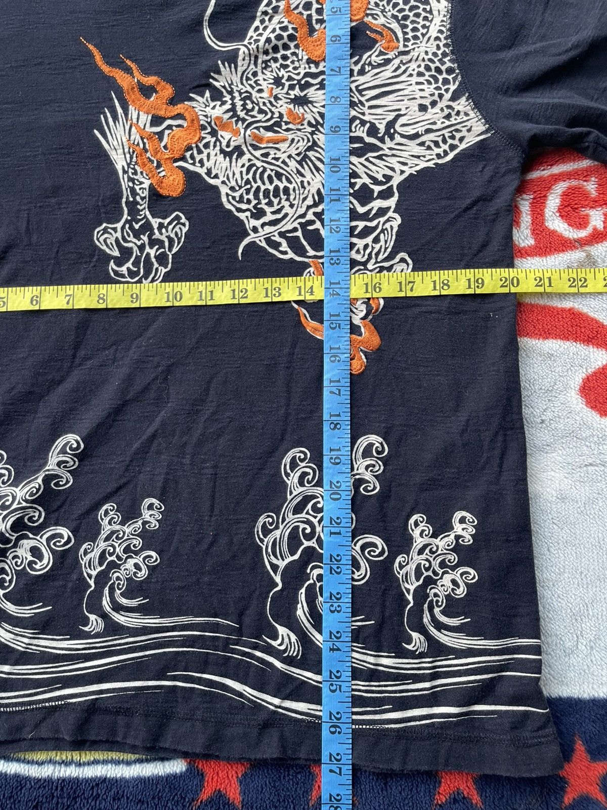 Bullet Noise Vintage Bullet Noise Oriental Dragon Embroidery Design Tee Size US L / EU 52-54 / 3 - 9 Thumbnail