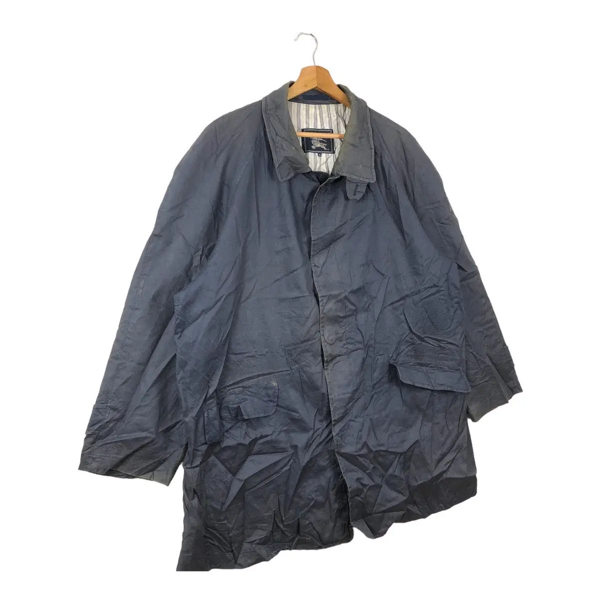 Burberry Vtg 90’ BURBERRY LONDON PRORSUM Striped Trench Coat Parka Size US XXL / EU 58 / 5 - 4 Thumbnail