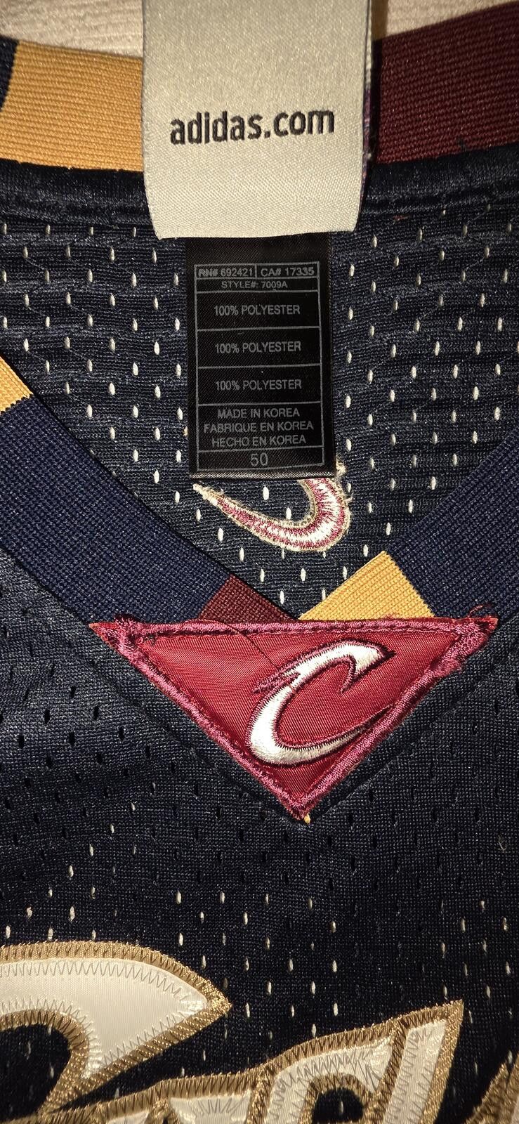 Adidas Cleveland Cavaliers LeBron James #23 NBA Basketball Jersey Size ONE SIZE - 5 Thumbnail