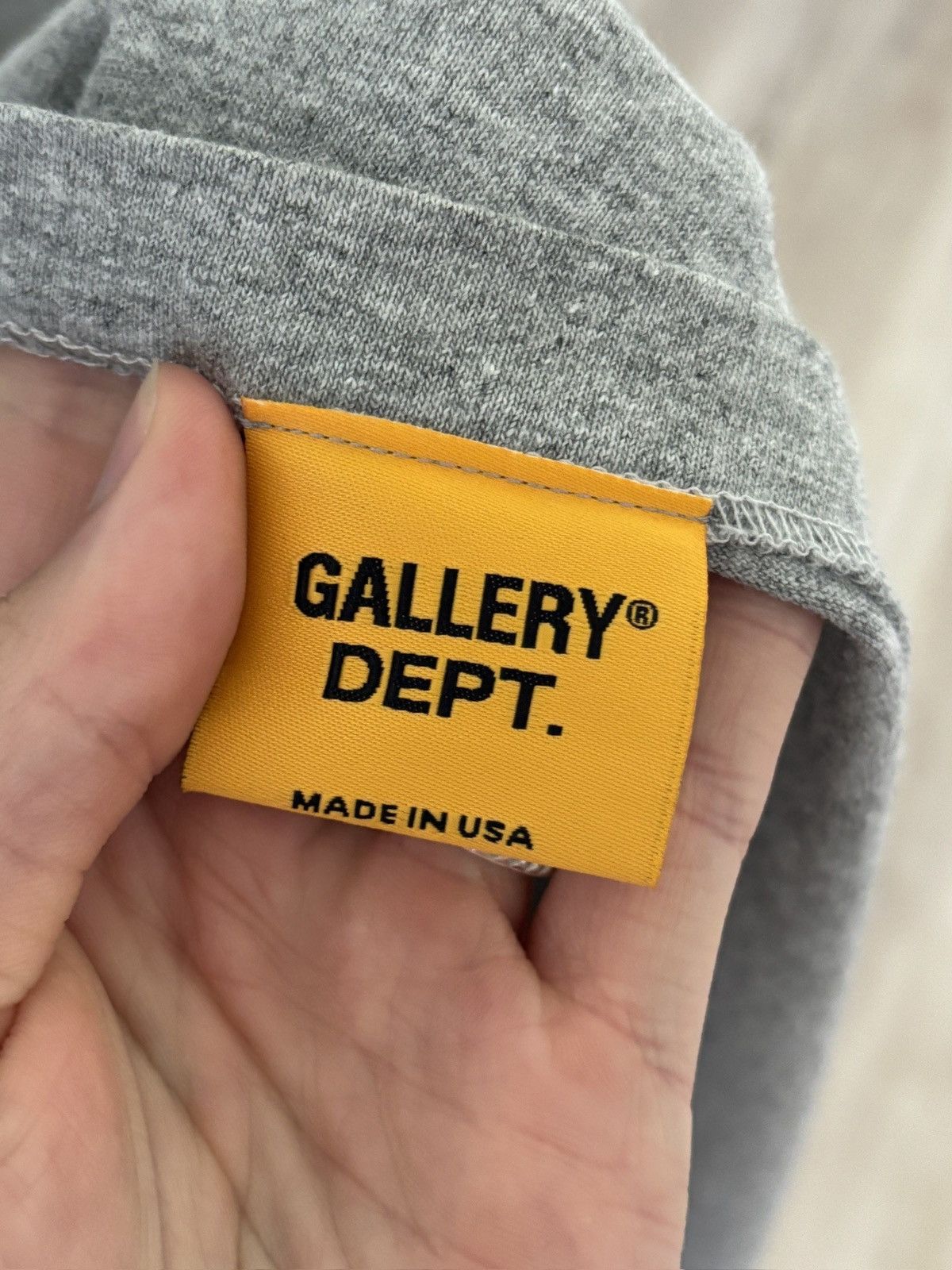 Gallery Dept. GALLERY DEPT LONG SLEEVE NEON GREEN LOGO TEE Size US L / EU 52-54 / 3 - 12 Thumbnail