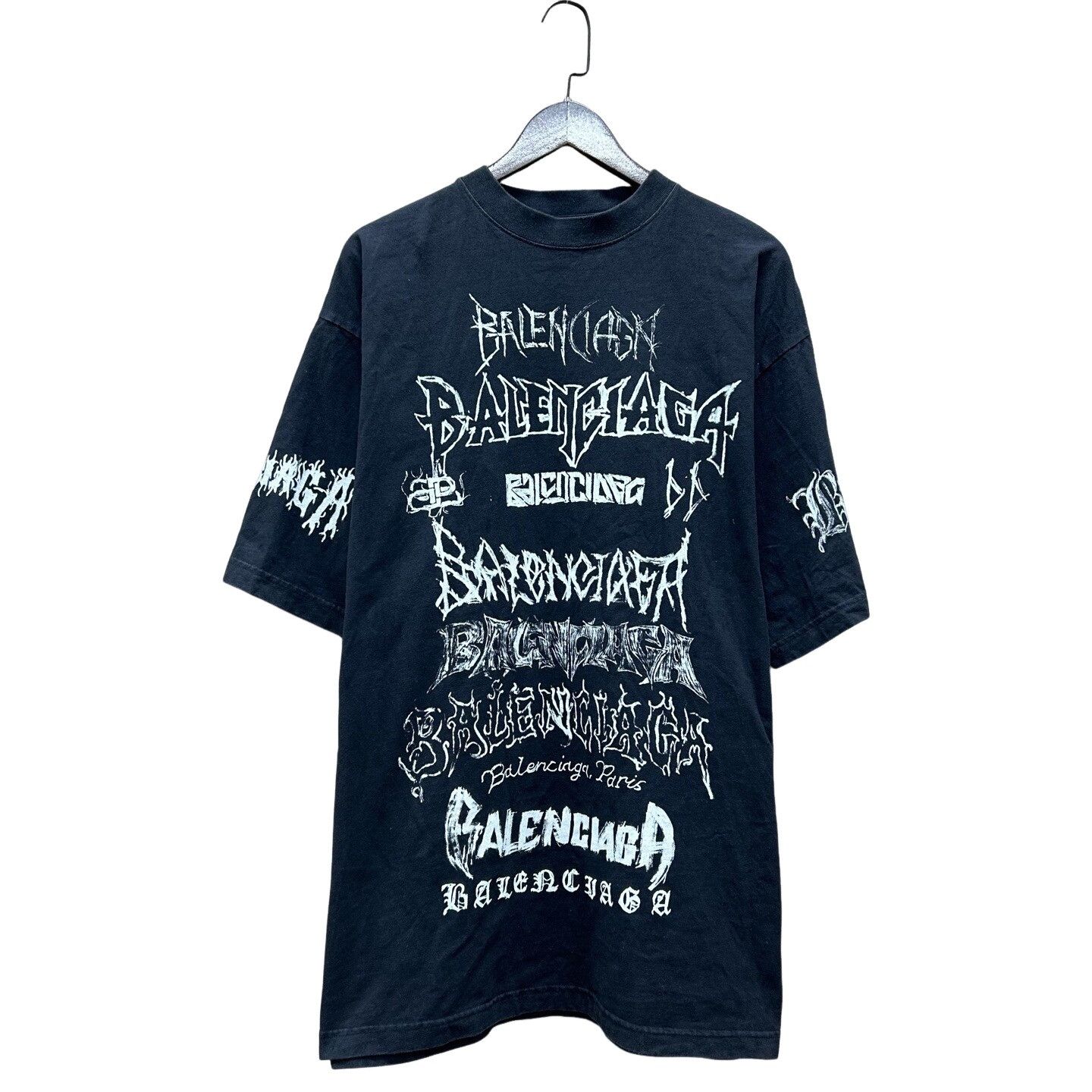 Balenciaga Balenciaga Multi-Logo Short Sleeve T-Shirt Size L Size US L / EU 52-54 / 3 - 1 Thumbnail