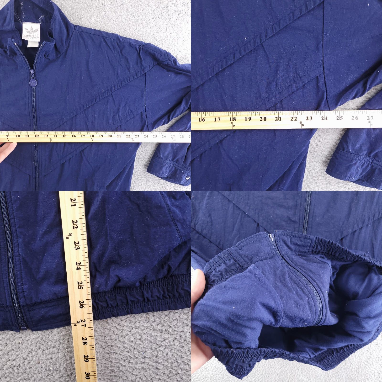 Adidas VINTAGE adidas Track Jacket Mens Large 90s Monochrome Nylon Windbreaker Blue Size US L / EU 52-54 / 3 - 8 Thumbnail