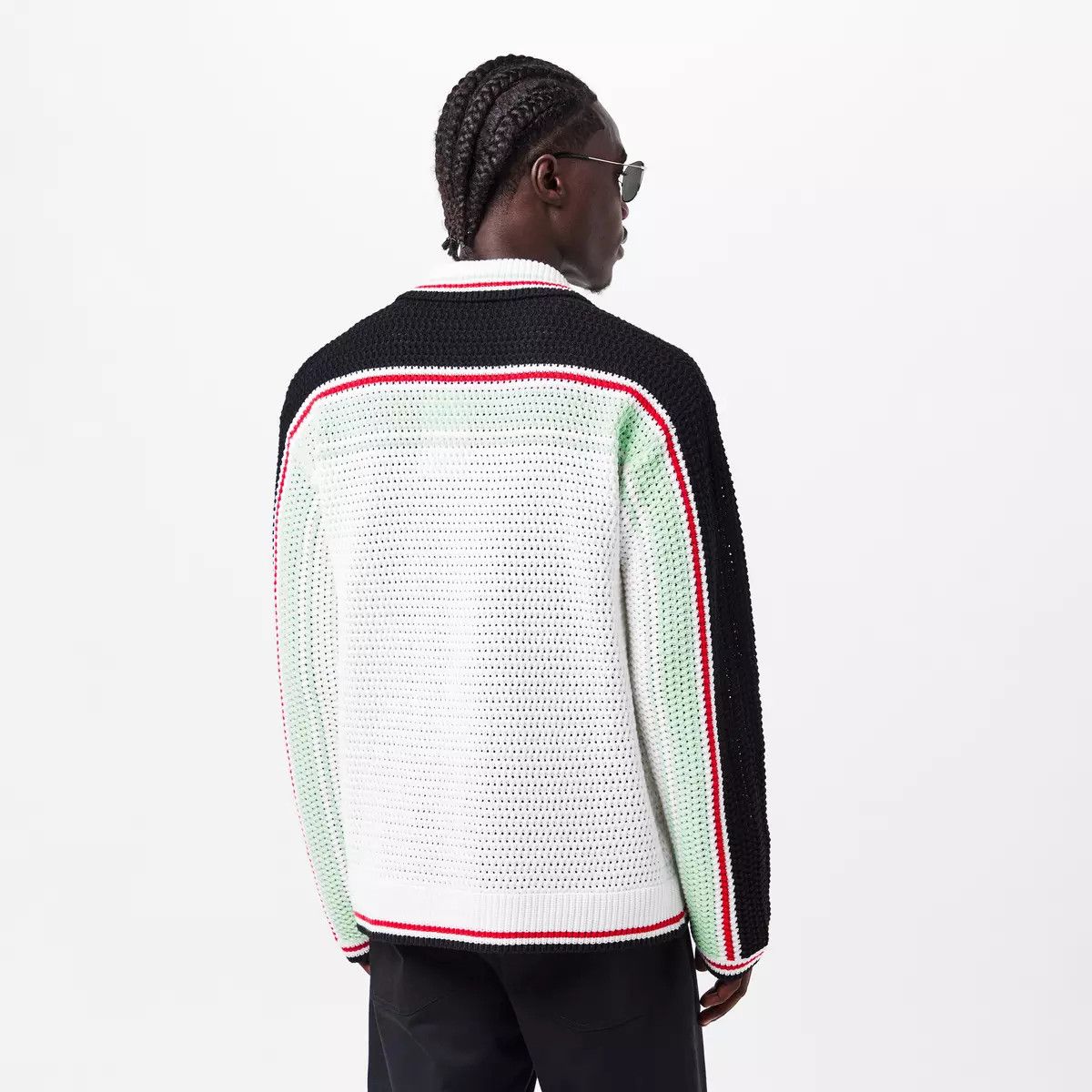 Casablanca o1g2r1mq0426 Tennis Crochet Shacket Shirt in Multicolor Size US M / EU 48-50 / 2 - 3 Thumbnail