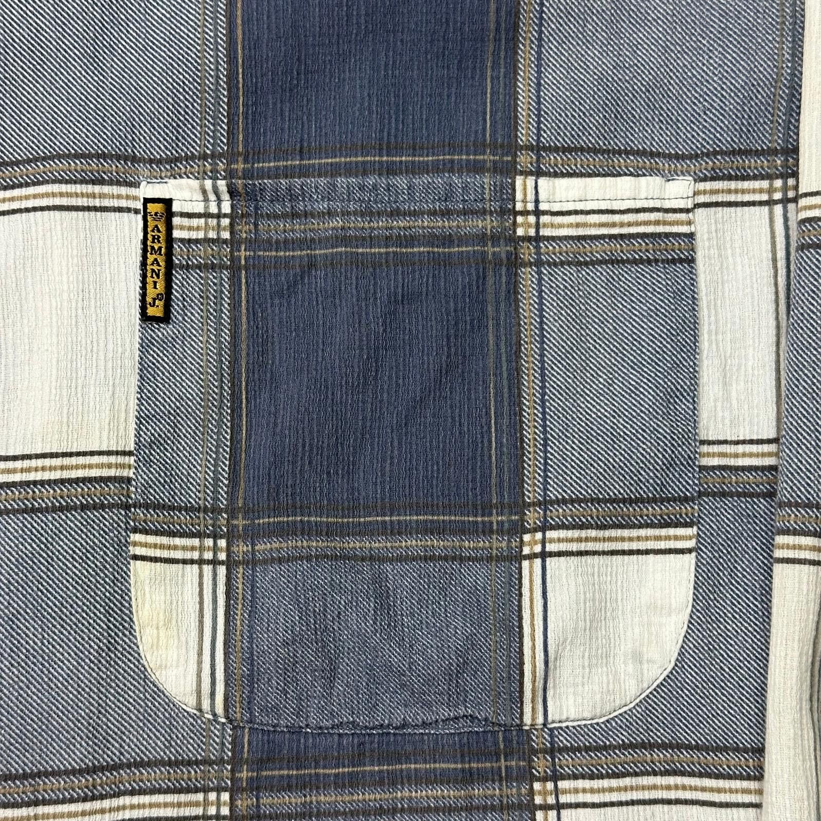 Armani Armani Jeans 90’s Checkered Heavy Cotton Flanell Shirt - XL Size US XL / EU 56 / 4 - 3 Thumbnail